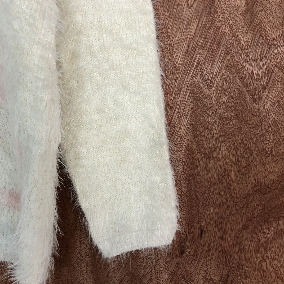 Homespun Knitwear × Japanese Brand Alpha Cubic White Mohair Fur Knitwear #0455 Size US M / EU 48-50 / 2 - 4 Thumbnail
