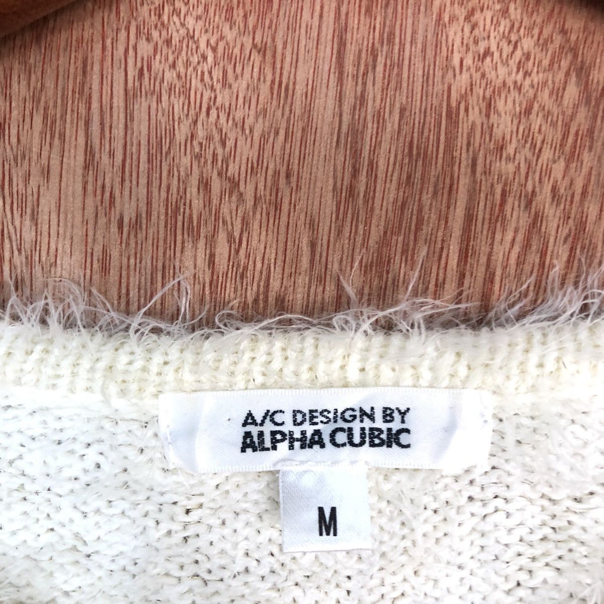 Homespun Knitwear × Japanese Brand Alpha Cubic White Mohair Fur Knitwear #0455 Size US M / EU 48-50 / 2 - 11 Thumbnail