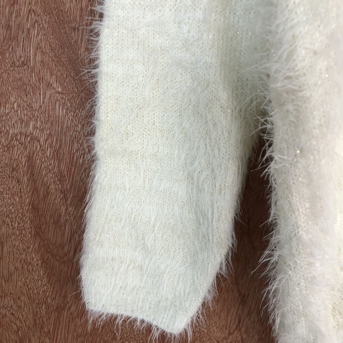 Homespun Knitwear × Japanese Brand Alpha Cubic White Mohair Fur Knitwear #0455 Size US M / EU 48-50 / 2 - 6 Thumbnail