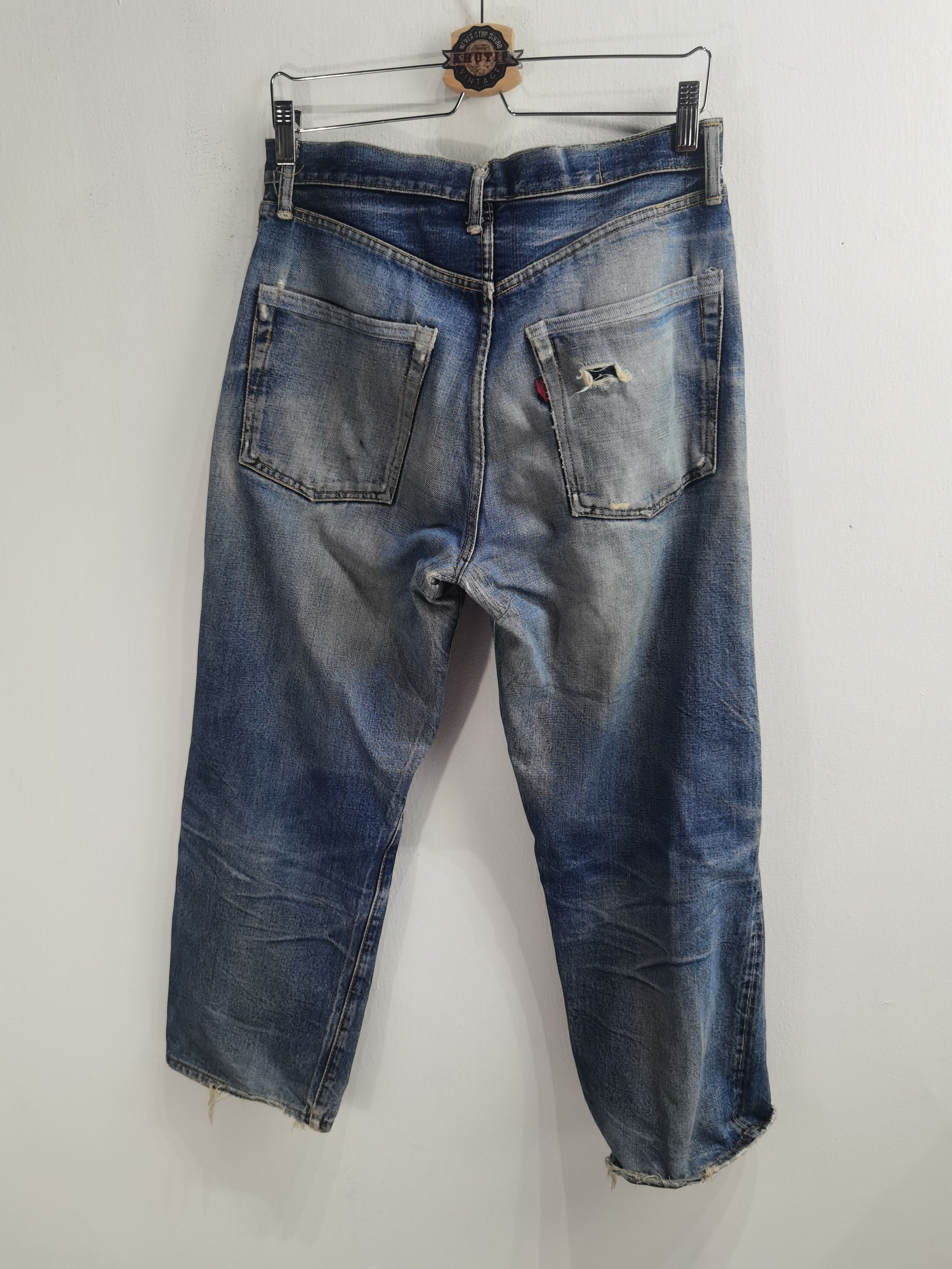 Sugar Cane × Toyo Enterprises Vintage Sugar Cane Distressed Denim Size US 30 / EU 46 - 2 Thumbnail