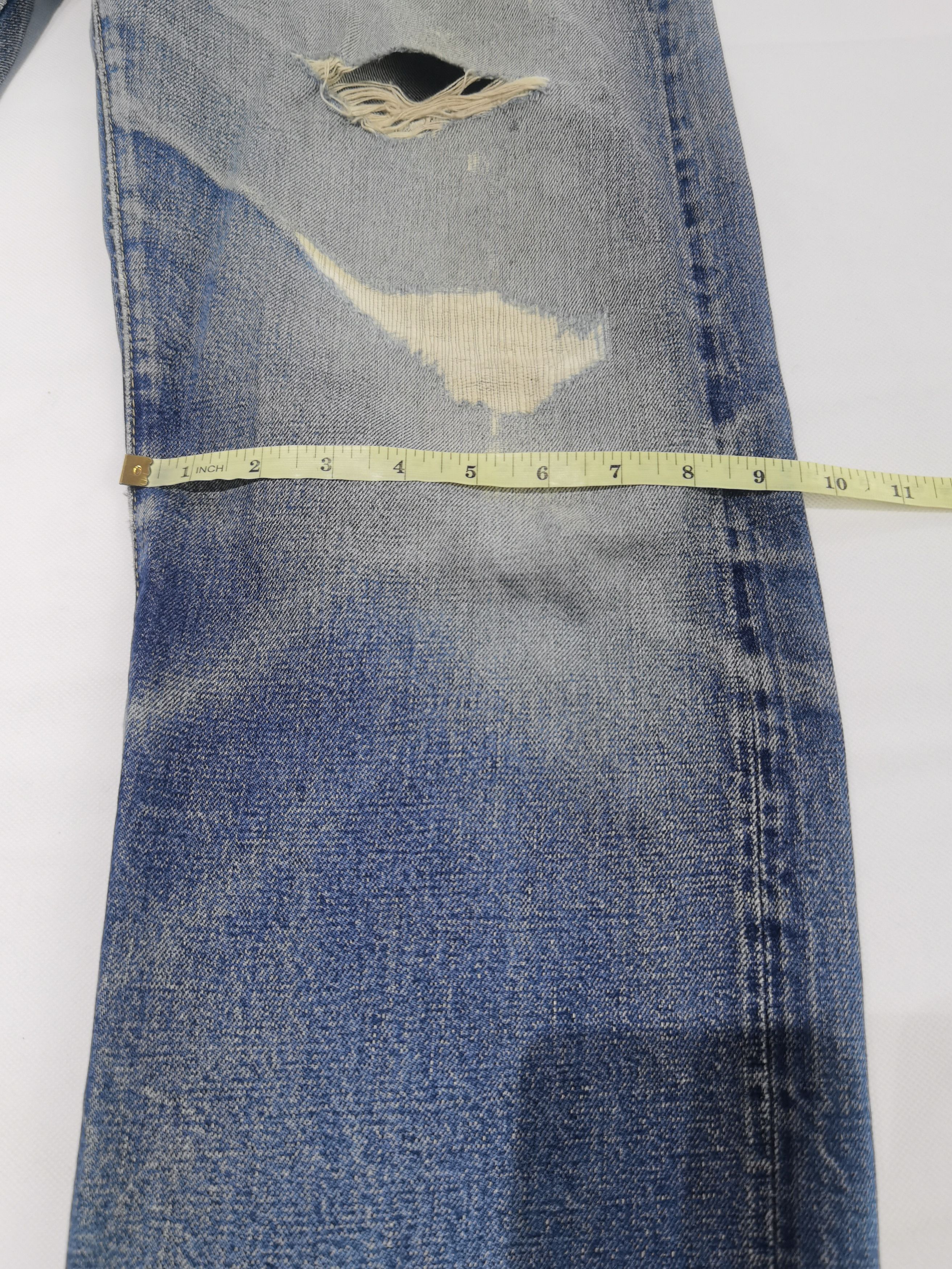 Sugar Cane × Toyo Enterprises Vintage Sugar Cane Distressed Denim Size US 30 / EU 46 - 12 Thumbnail
