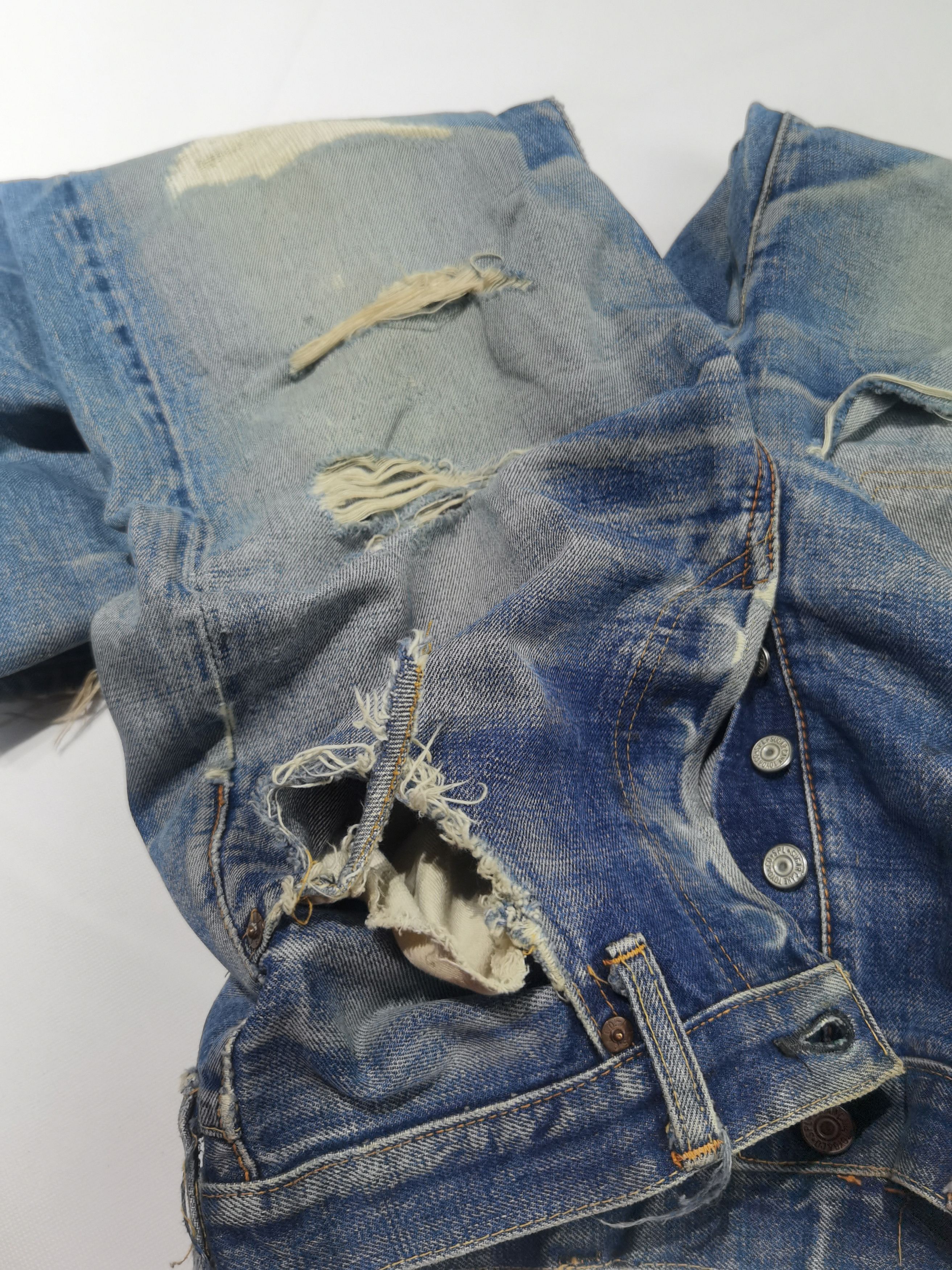 Sugar Cane × Toyo Enterprises Vintage Sugar Cane Distressed Denim Size US 30 / EU 46 - 5 Thumbnail