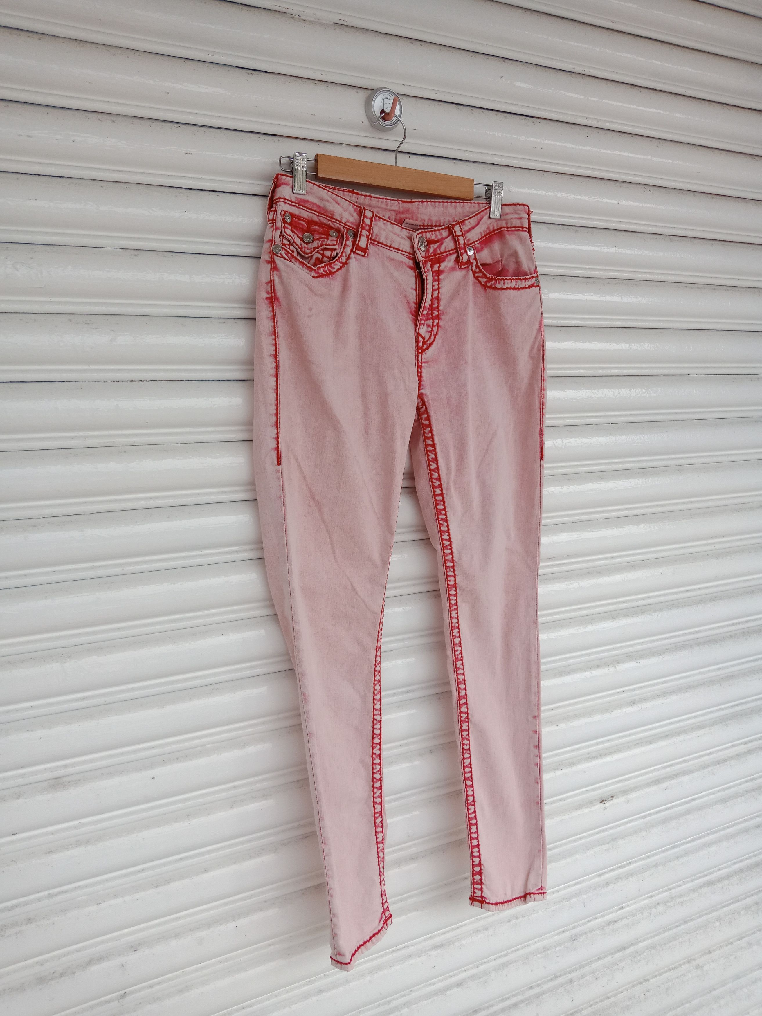 True Religion True Religion Acid Wash Skinny Pants Size US 31 - 4 Thumbnail