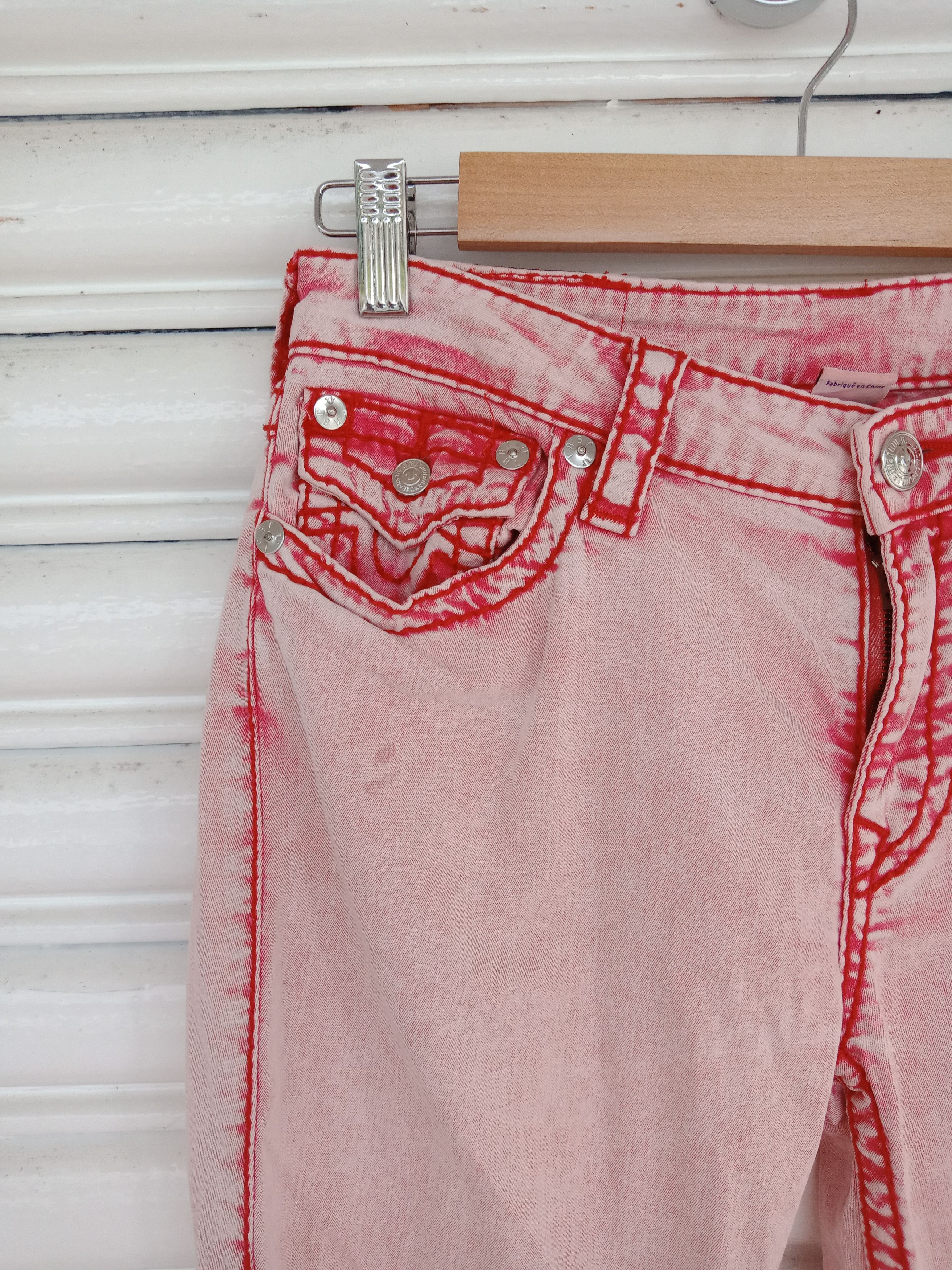 True Religion True Religion Acid Wash Skinny Pants Size US 31 - 10 Thumbnail