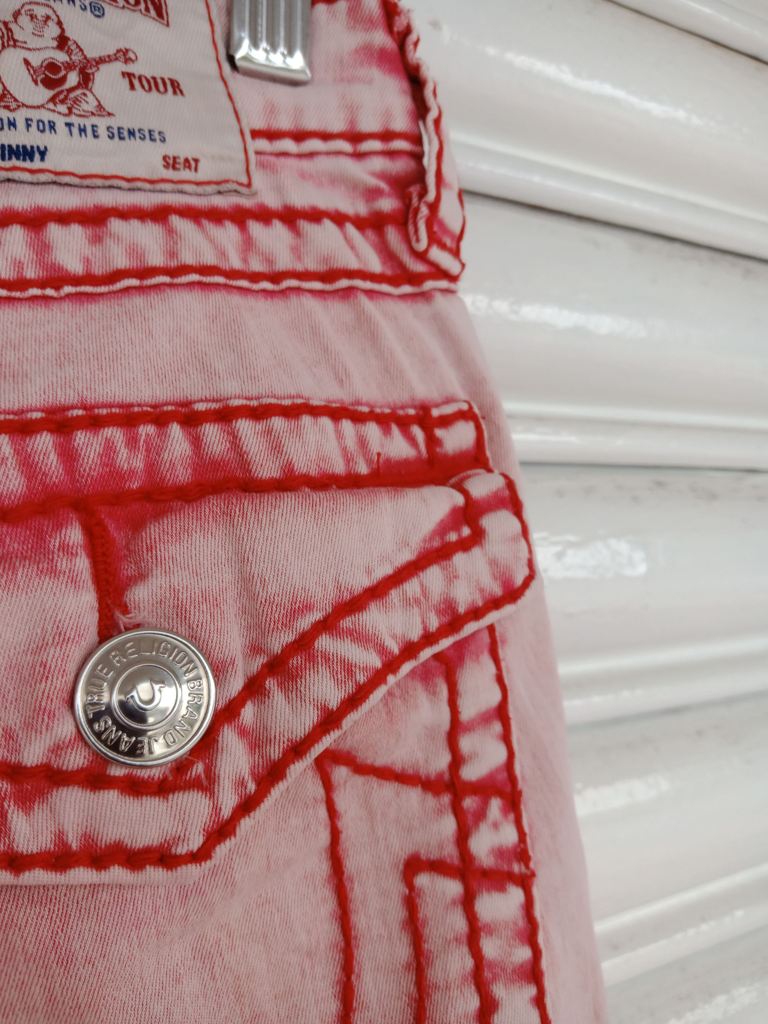 True Religion True Religion Acid Wash Skinny Pants Size US 31 - 6 Thumbnail