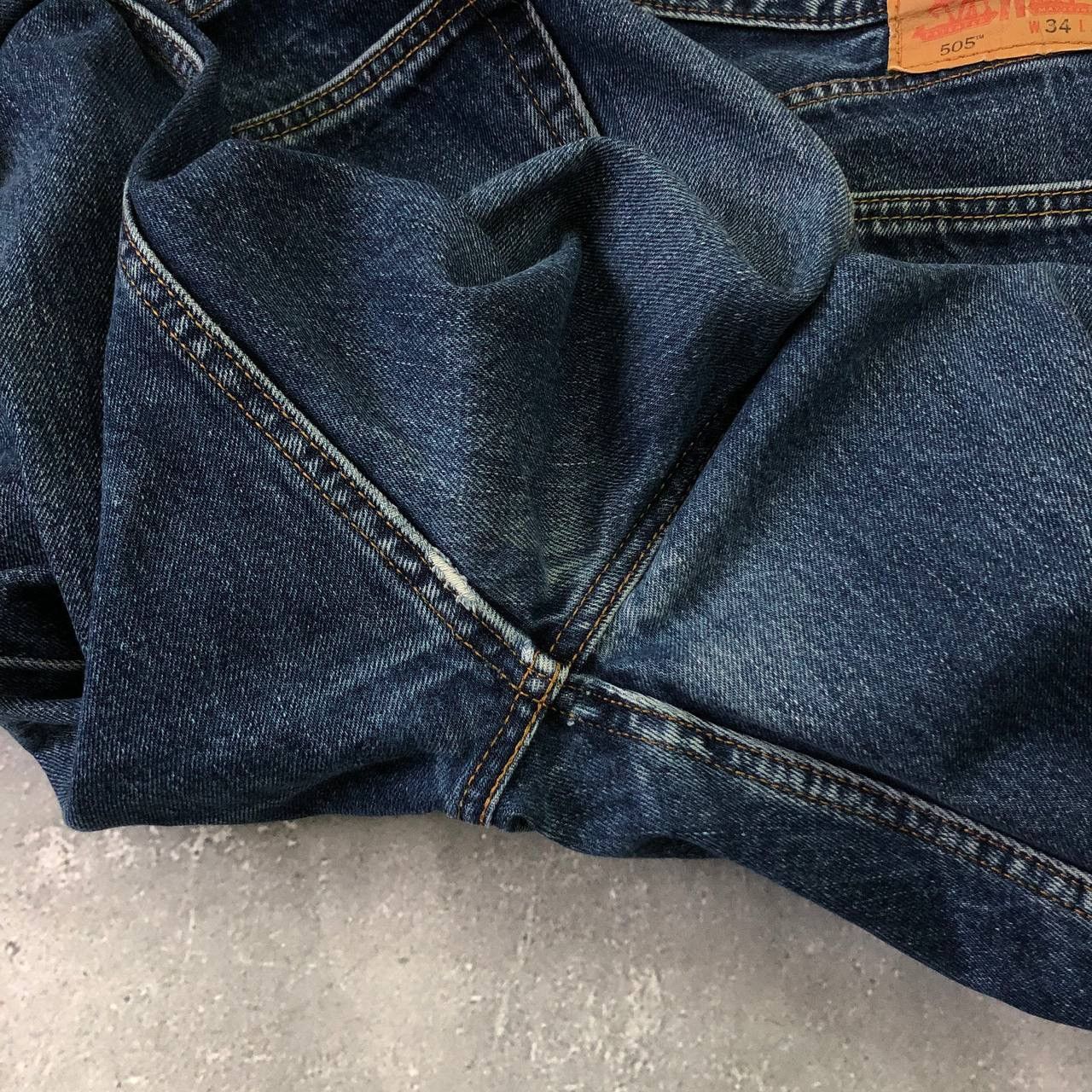 Levi's Levis 505 Straight Fit Jeans Denim Blue W34 L34 Size US 34 / EU 50 - 12 Thumbnail