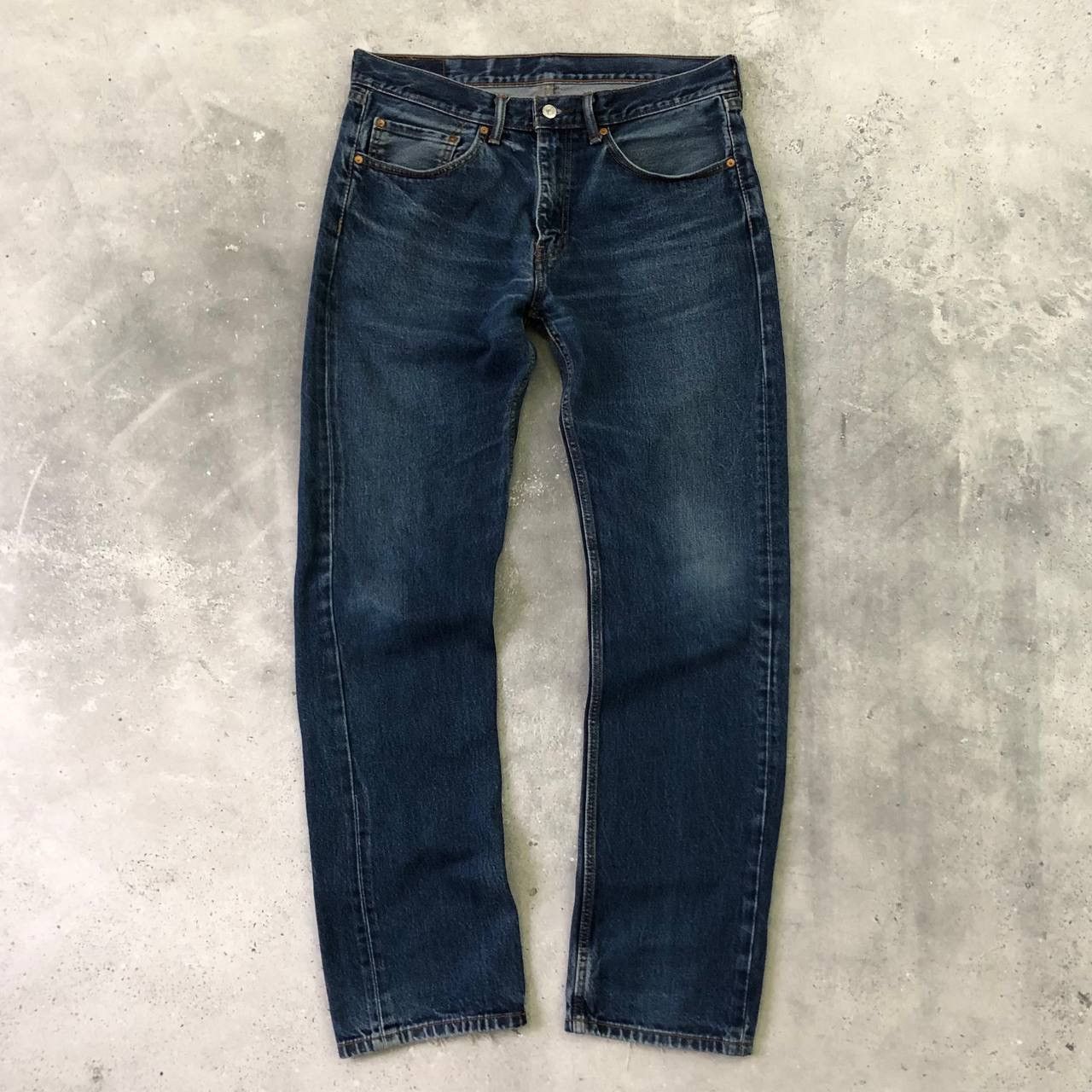Levi's Levis 505 Straight Fit Jeans Denim Blue W34 L34 Size US 34 / EU 50 - 2 Thumbnail