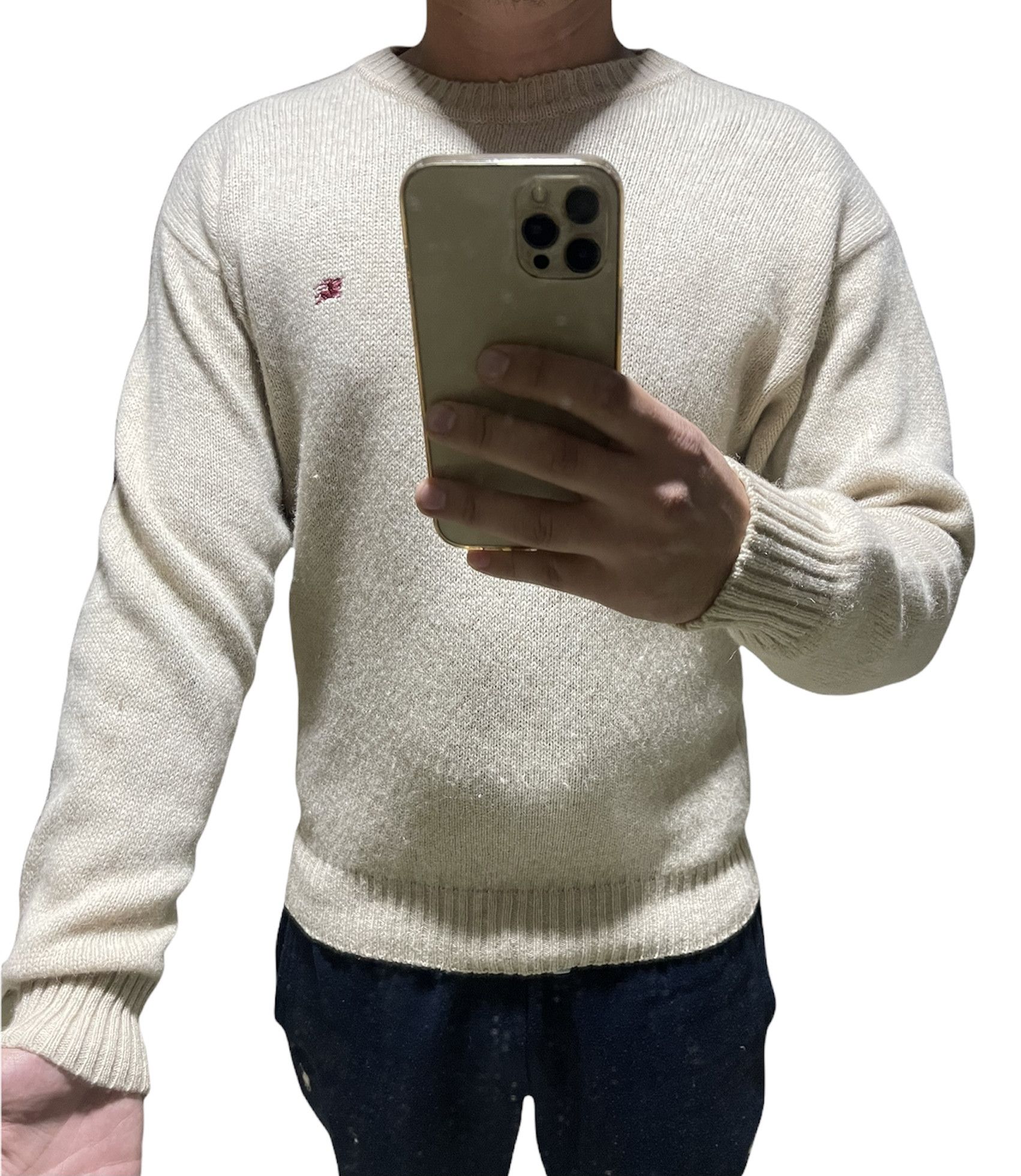 Burberry 🔥 super heavy wool Burberry jumper knitted size L Size US L / EU 52-54 / 3 - 1 Thumbnail