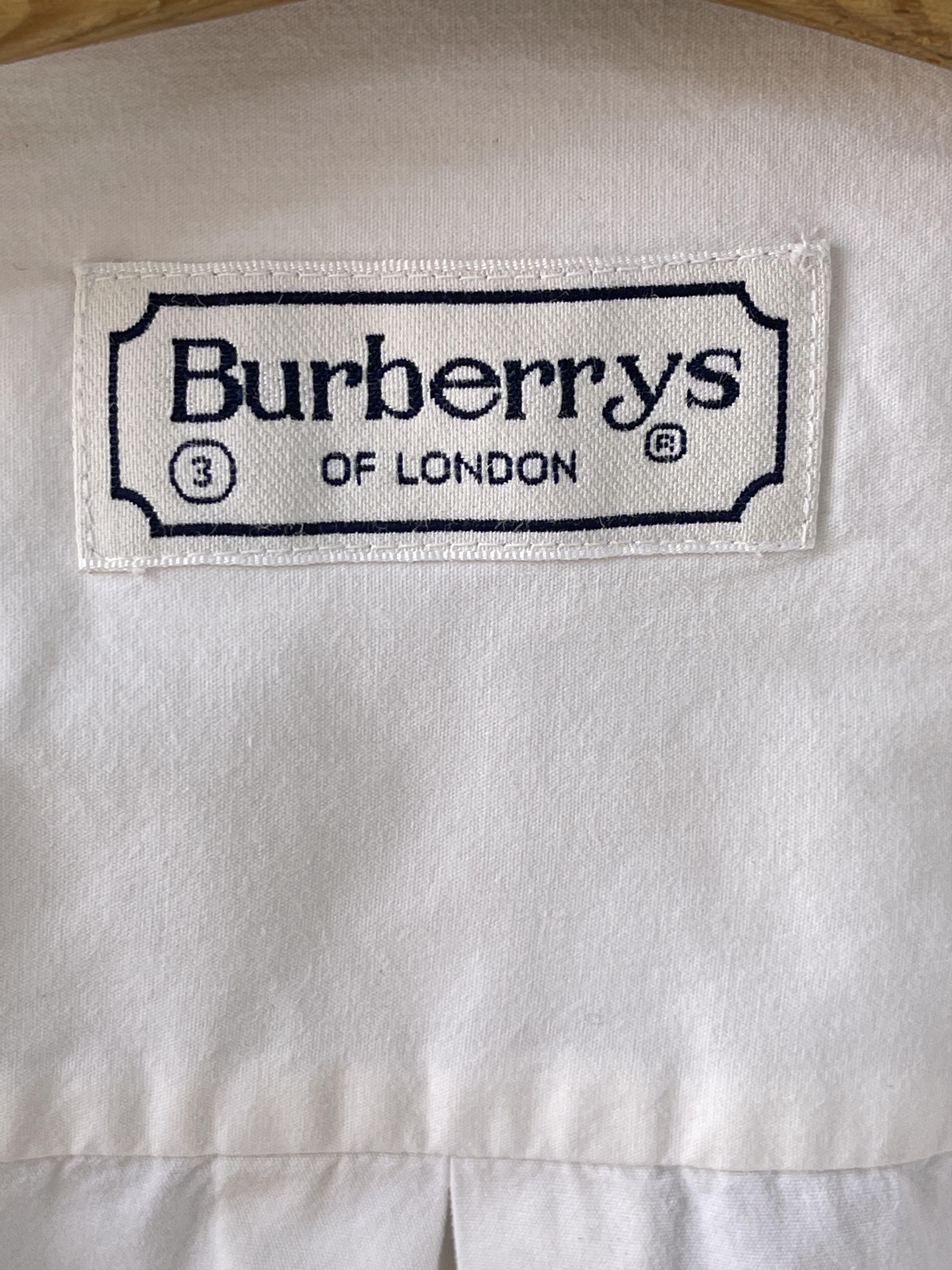 Burberry 🔥 Burberrys casual shirt white blue logo rare size L Size US L / EU 52-54 / 3 - 6 Thumbnail