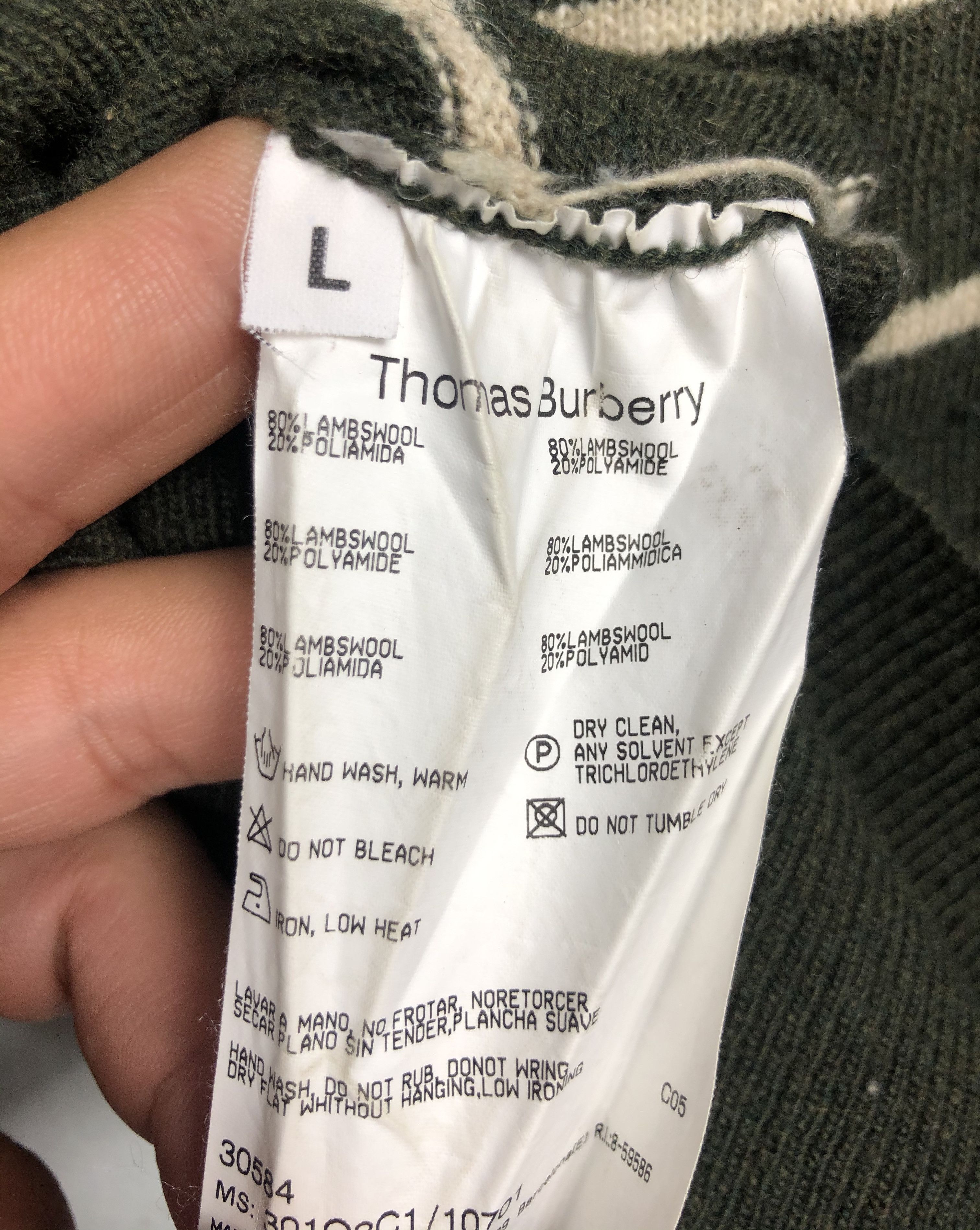Burberry 🔥 Burberry TB logo wool sweater striped size M Size US S / EU 44-46 / 1 - 2 Thumbnail