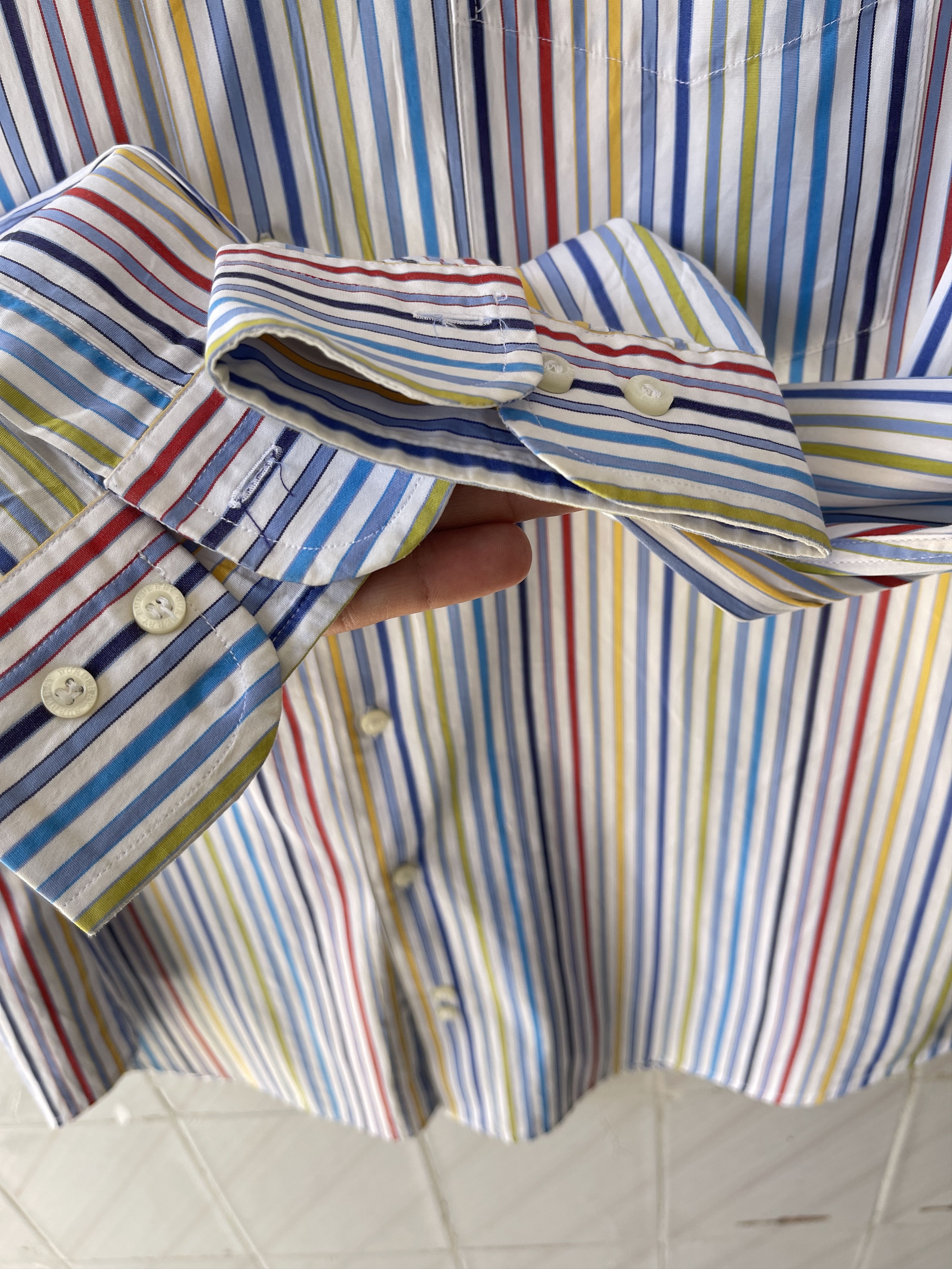Burberry Burberry London shirt rainbow size xxl rare summer Size US XXL / EU 58 / 5 - 5 Thumbnail