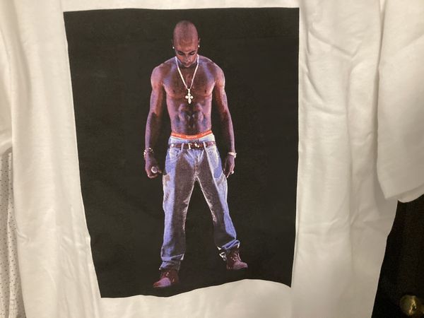 Supreme tupac best sale hologram tee white