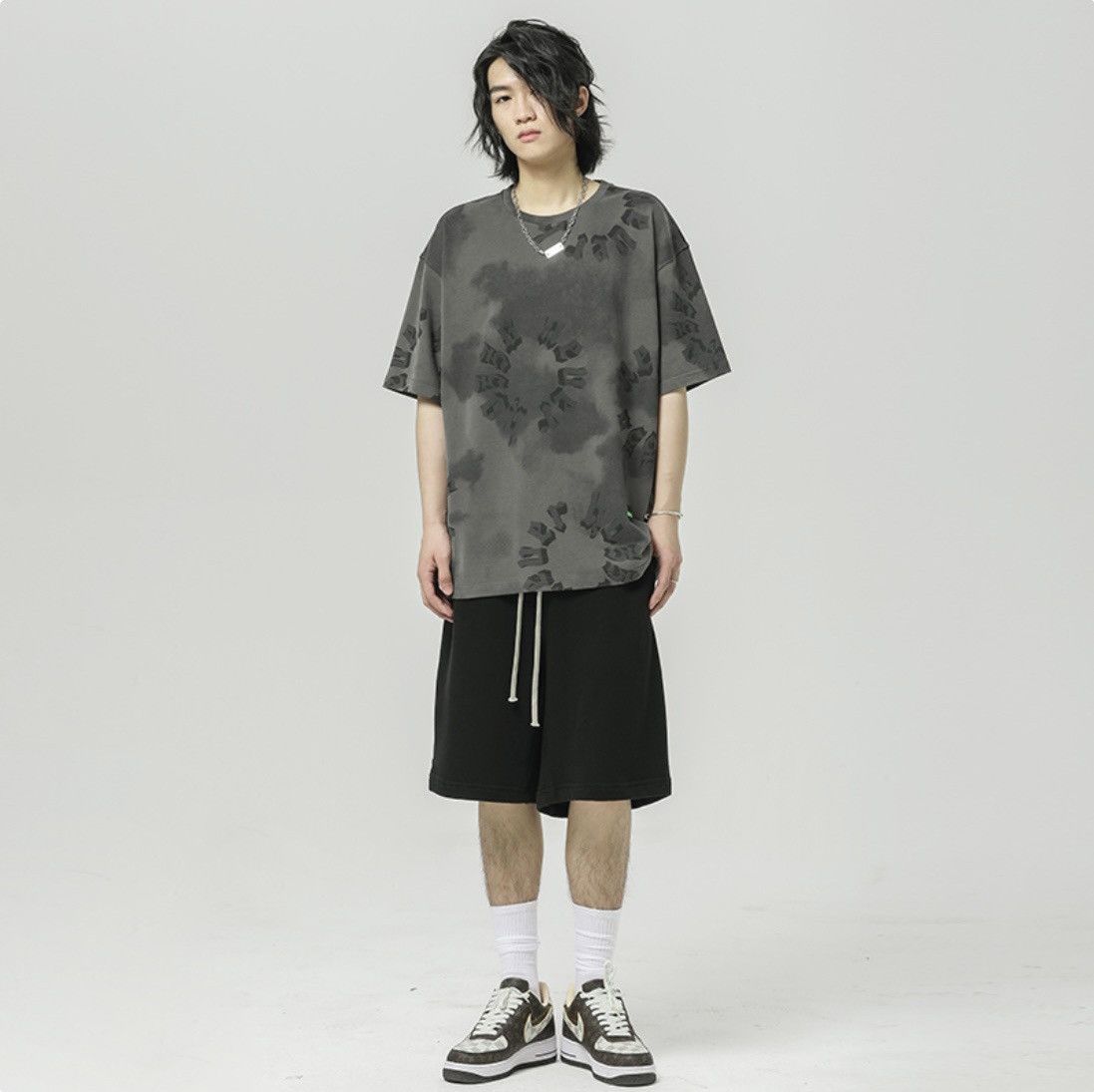 Tye Dye Cloud Pattern Tee
