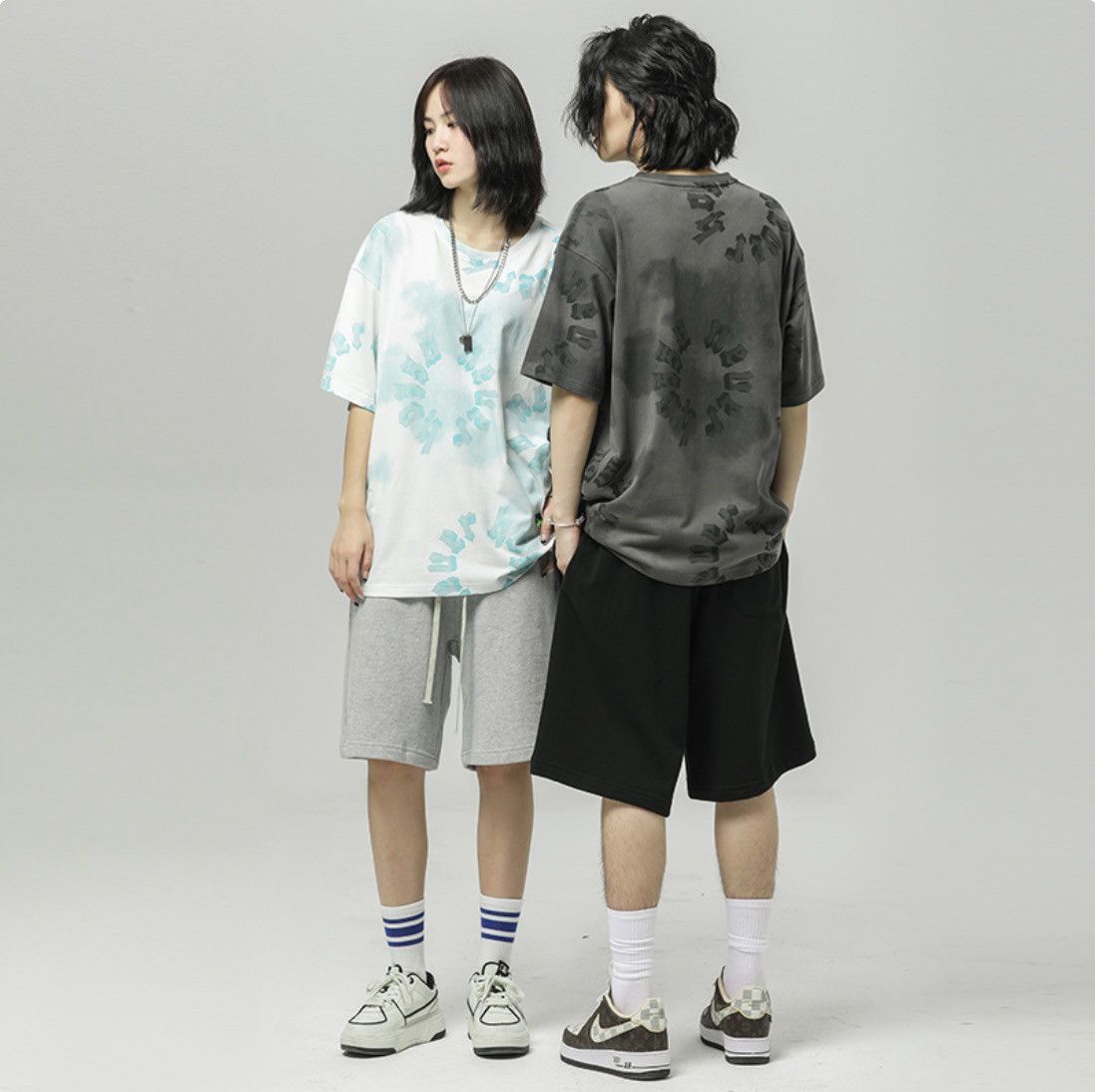 Tye Dye Cloud Pattern Tee