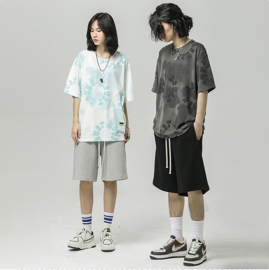 Tye Dye Cloud Pattern Tee