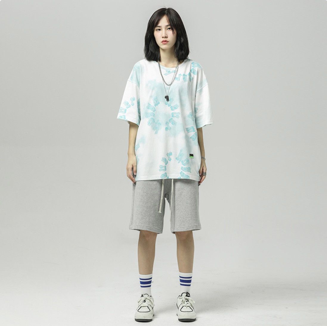 Tye Dye Cloud Pattern Tee