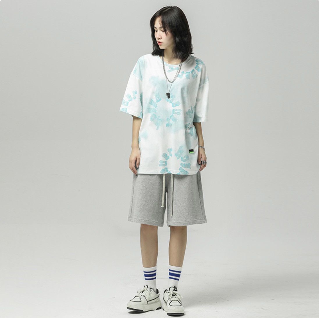 Tye Dye Cloud Pattern Tee