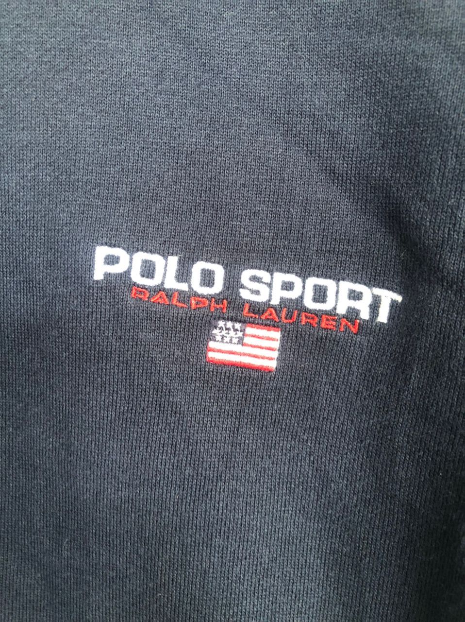 Polo Ralph Lauren × Vintage 🔥Vtg Polo Sport Sweatshirt Crewneck Halfzipper Size US L / EU 52-54 / 3 - 3 Thumbnail
