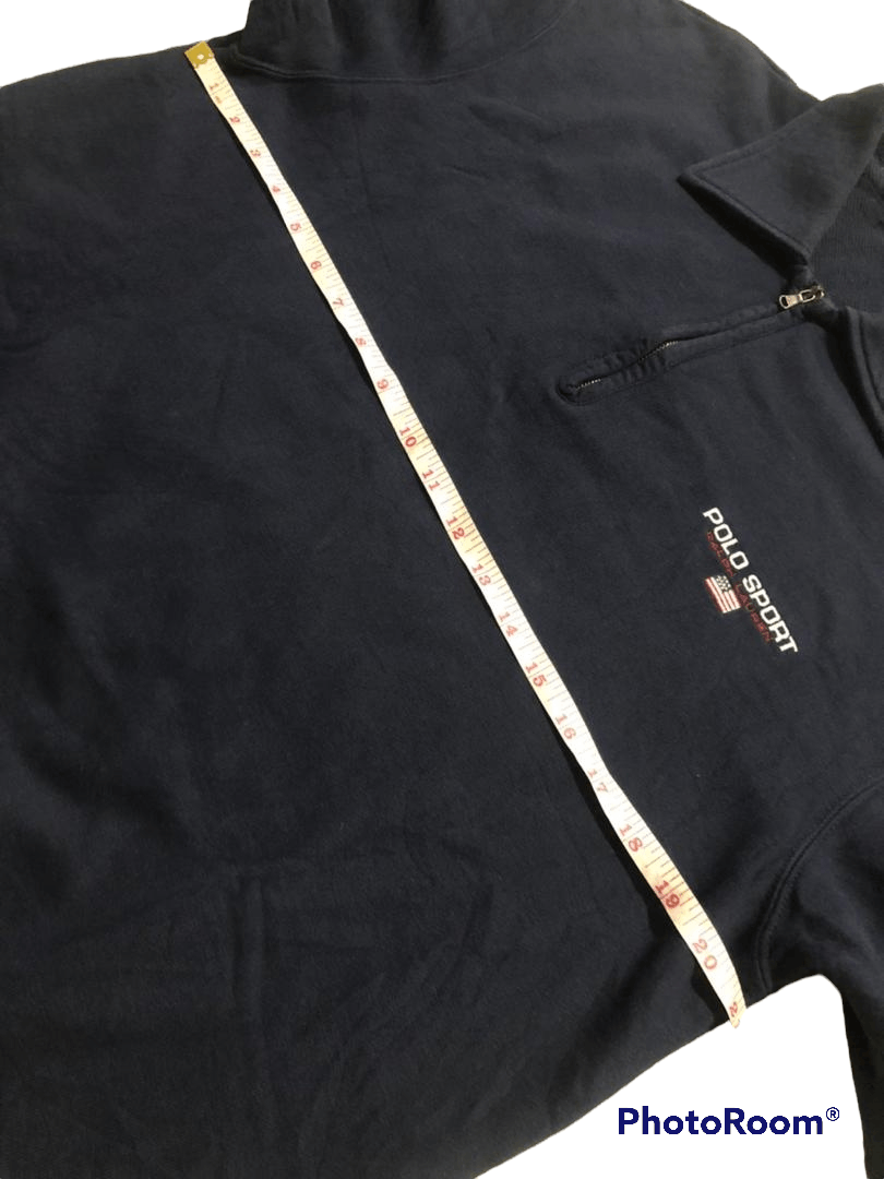 Polo Ralph Lauren × Vintage 🔥Vtg Polo Sport Sweatshirt Crewneck Halfzipper Size US L / EU 52-54 / 3 - 10 Thumbnail