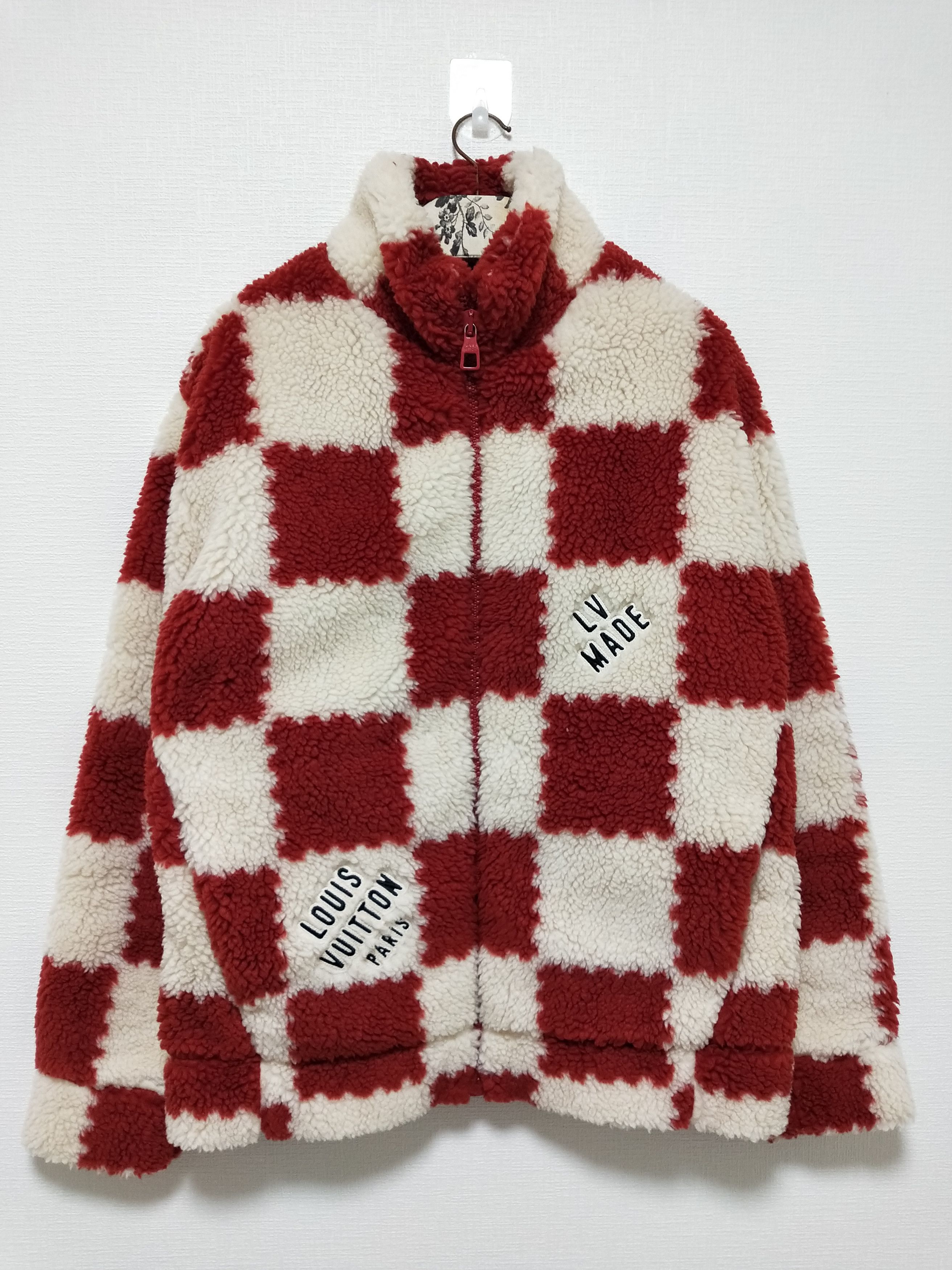 Louis Vuitton Jacquard Damier Fleece Blouson Jacket Size US XL / EU 56 / 4 - 1 Thumbnail