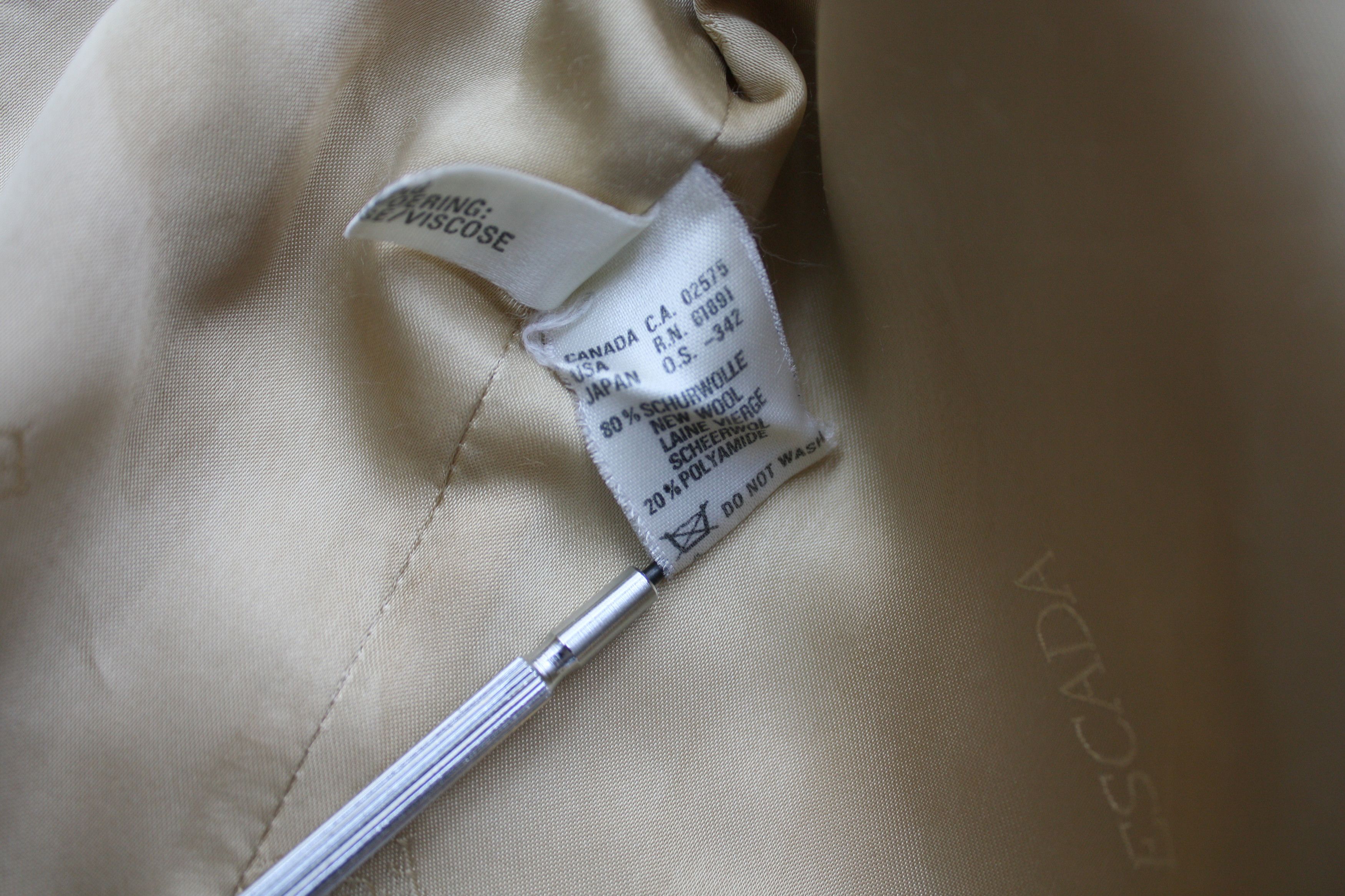 Escada Escada Beige Yellow Heavy Blazer Jacket Vintage Size M / US 6-8 / IT 42-44 - 6 Thumbnail