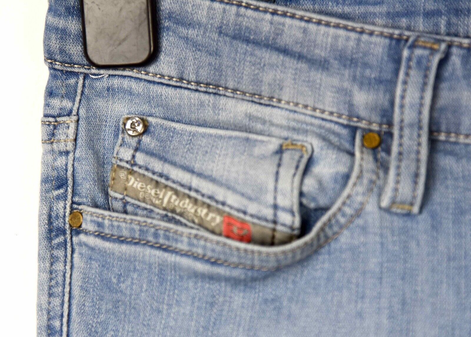 Diesel Skinzee-Low W27 L32 Super Slim Skinny Low Waist Jeans Denim Size 27" / US 4 / IT 40 - 3 Thumbnail