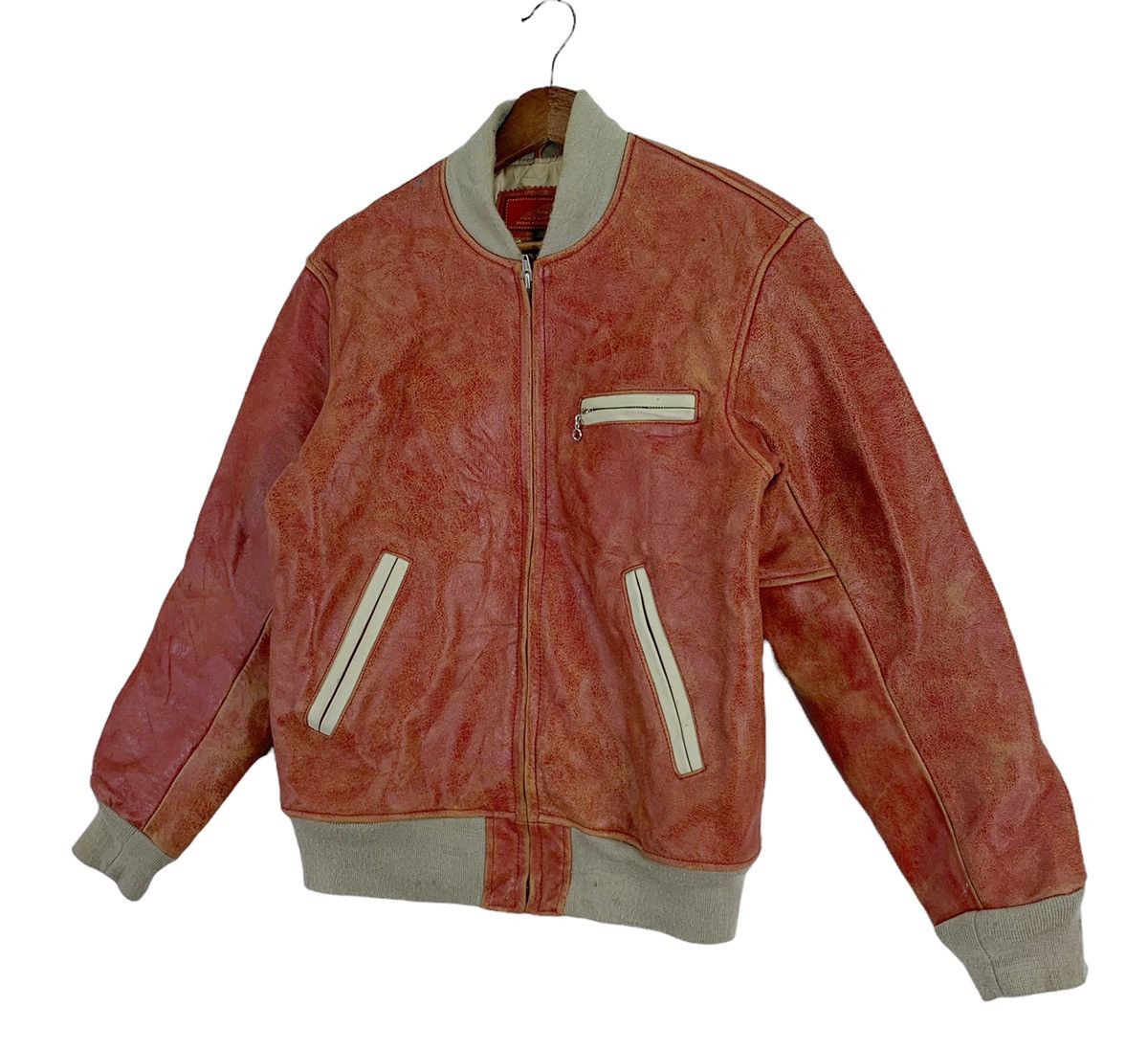 Vanson Leathers VINTAGE INDIANA MOTORCYCLE LEATHER BIKERS JACKET Size US S / EU 44-46 / 1 - 2 Thumbnail