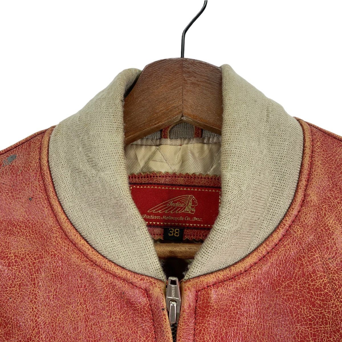 Vanson Leathers VINTAGE INDIANA MOTORCYCLE LEATHER BIKERS JACKET Size US S / EU 44-46 / 1 - 5 Thumbnail