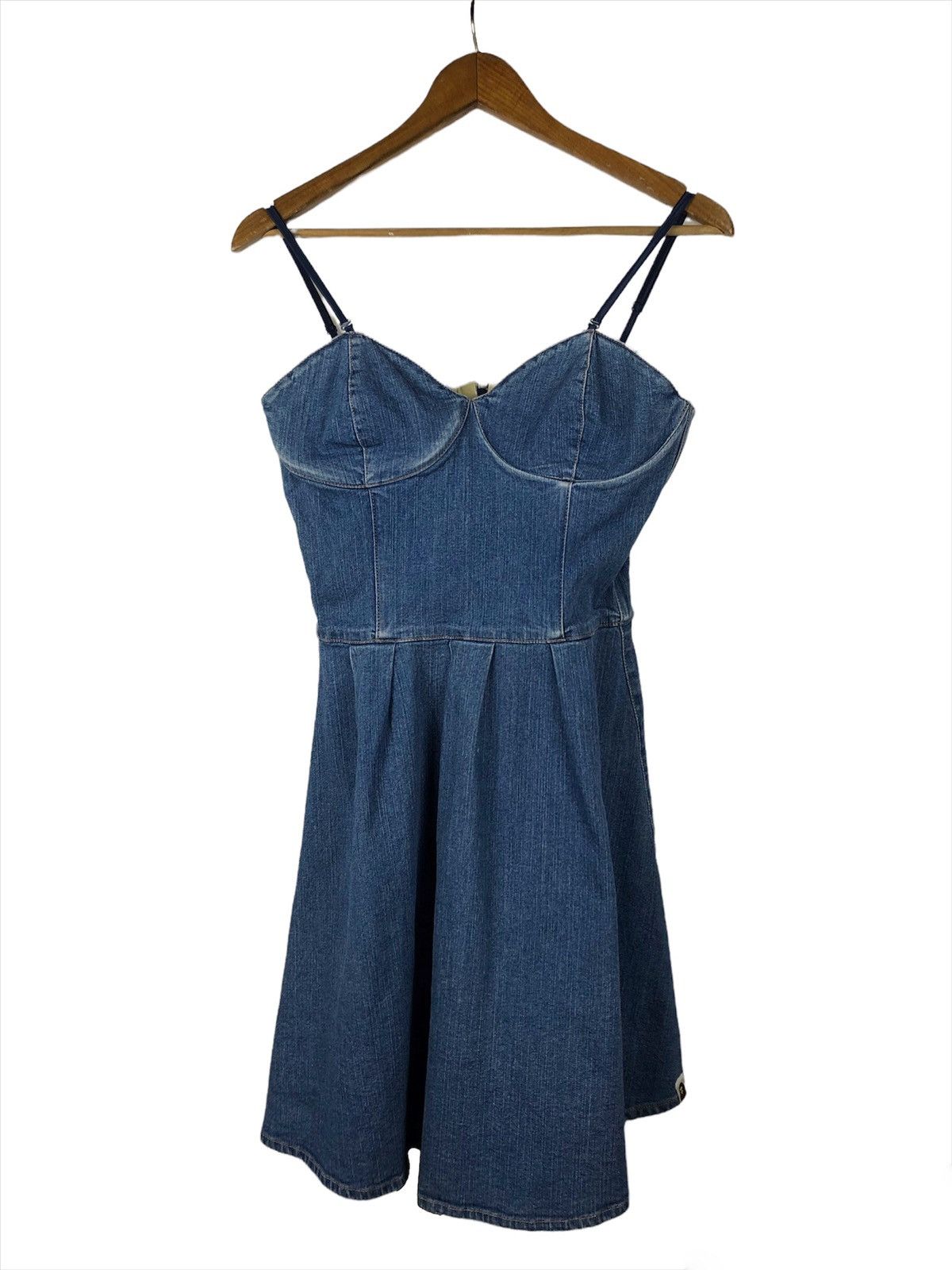 Bape × Nigo A Bathing Ape Denim Mini Dress Size S / US 4 / IT 40 - 1 Thumbnail