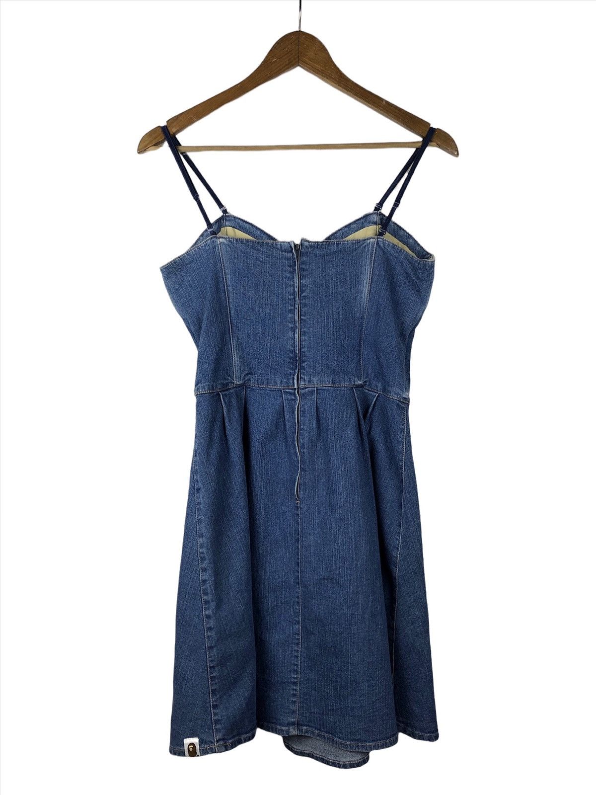 Bape × Nigo A Bathing Ape Denim Mini Dress Size S / US 4 / IT 40 - 2 Thumbnail