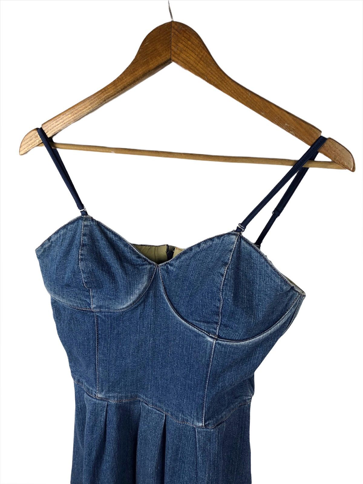 Bape × Nigo A Bathing Ape Denim Mini Dress Size S / US 4 / IT 40 - 4 Thumbnail