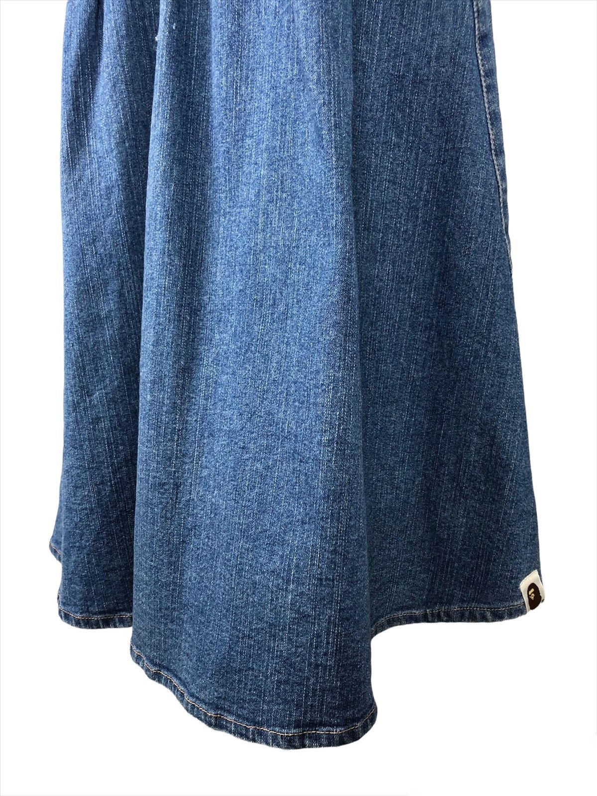 Bape × Nigo A Bathing Ape Denim Mini Dress Size S / US 4 / IT 40 - 3 Thumbnail