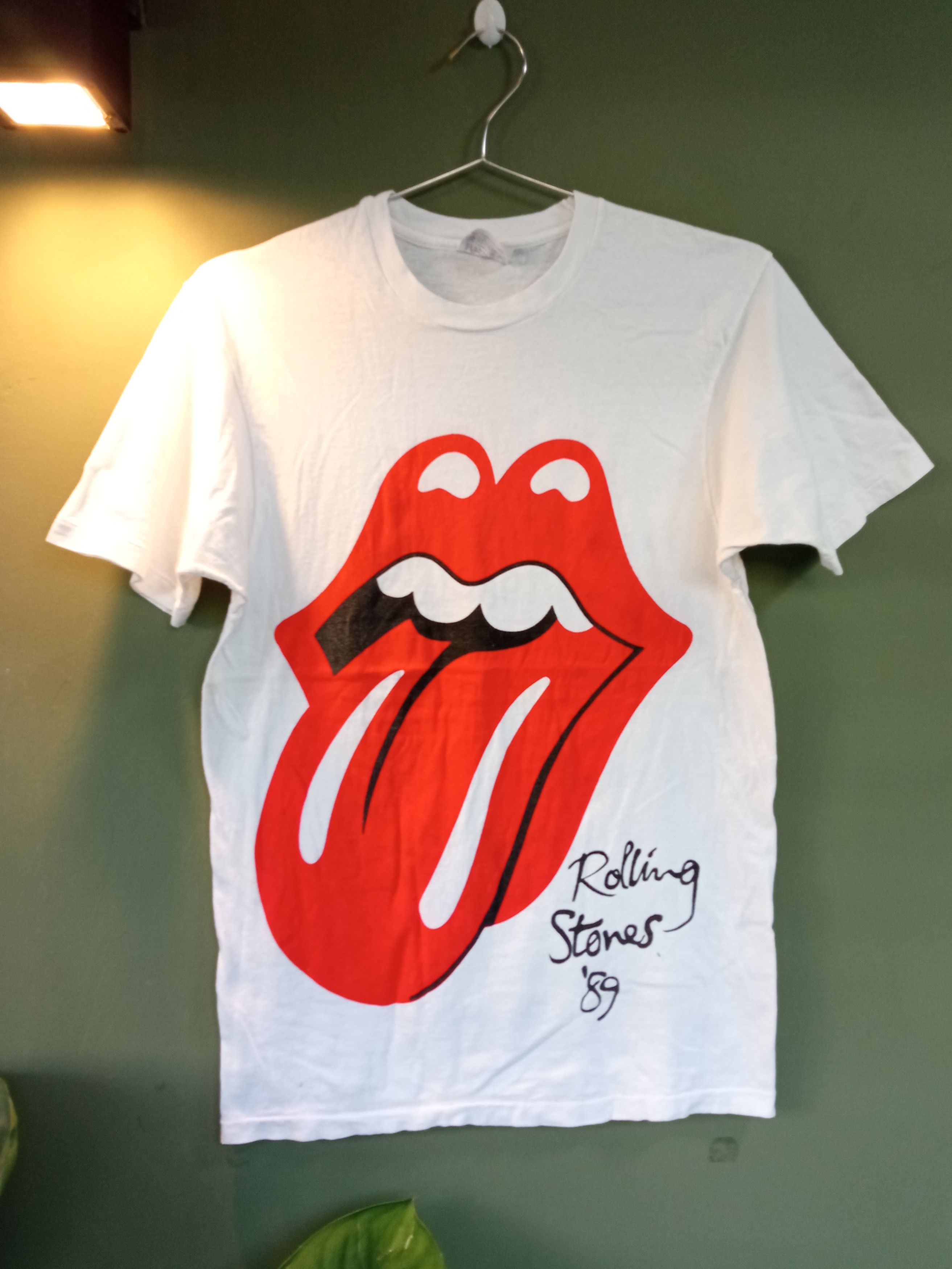 ROLLING STONES Band T-shirt, Men's S size cotton black type Vintage Second Hand main image 0