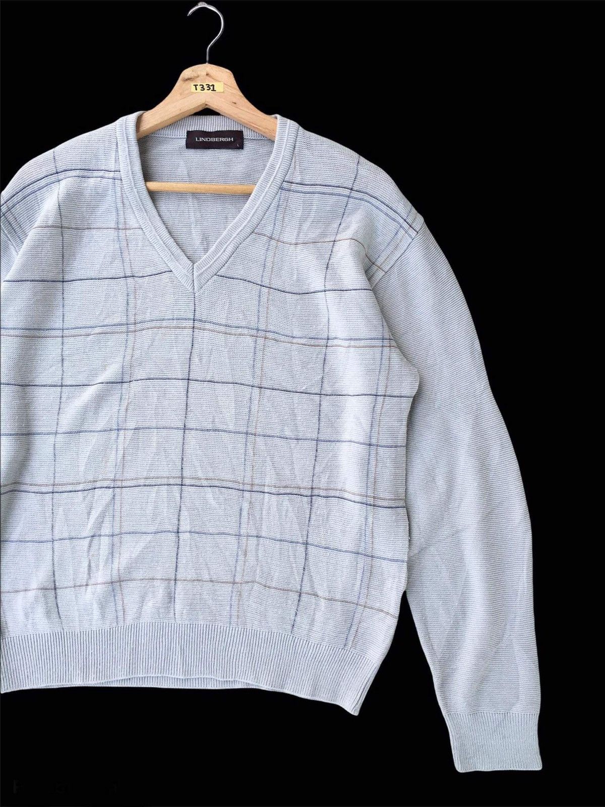 🔴Vintage LINDBERGH Pullover Knitting Checked Design