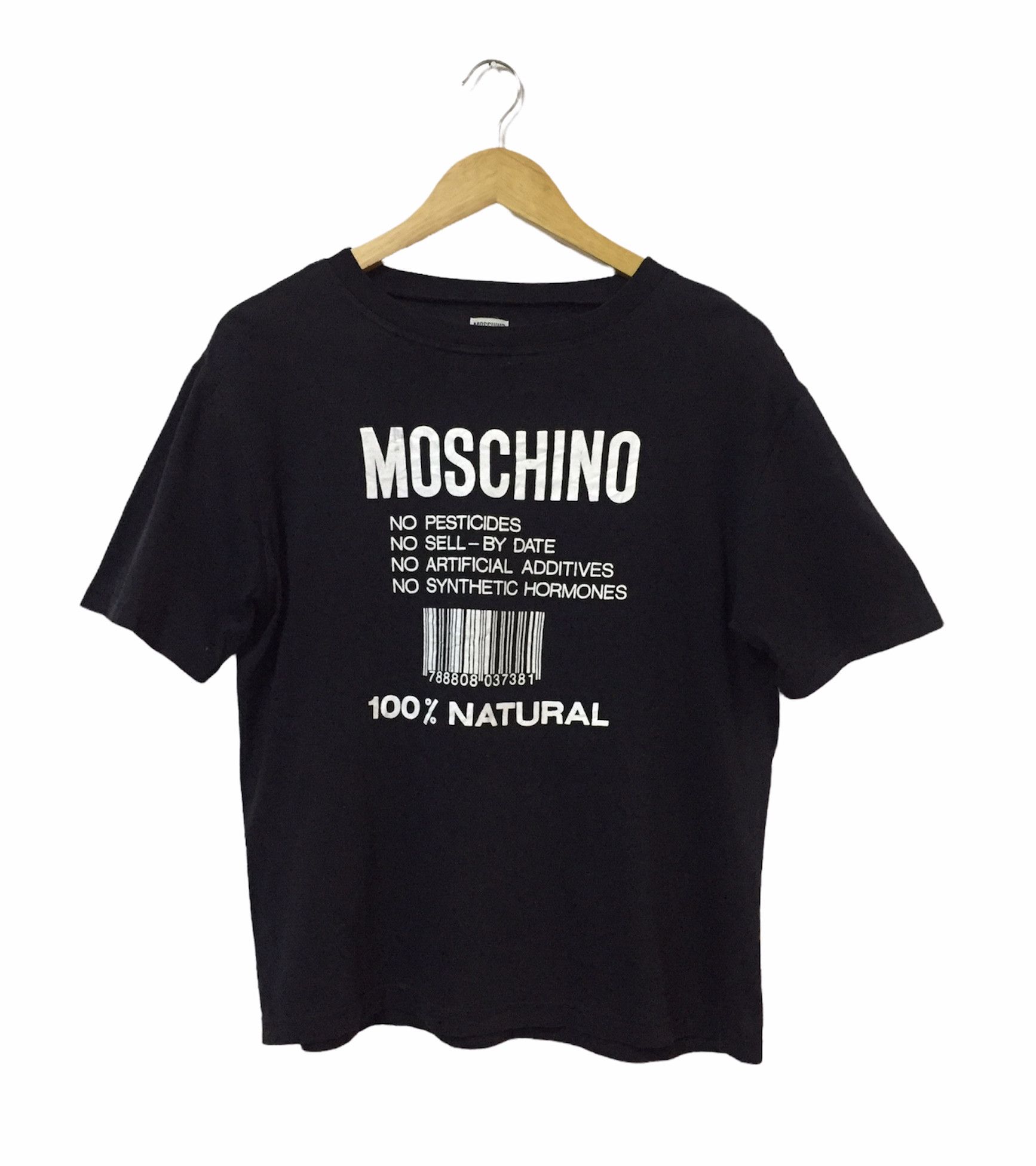 Moschino VINTAGE 90s MOSCHINO ITALIAN LUXURY BRAND BIG LOGO TSHIRT Size US M / EU 48-50 / 2 - 1 Thumbnail