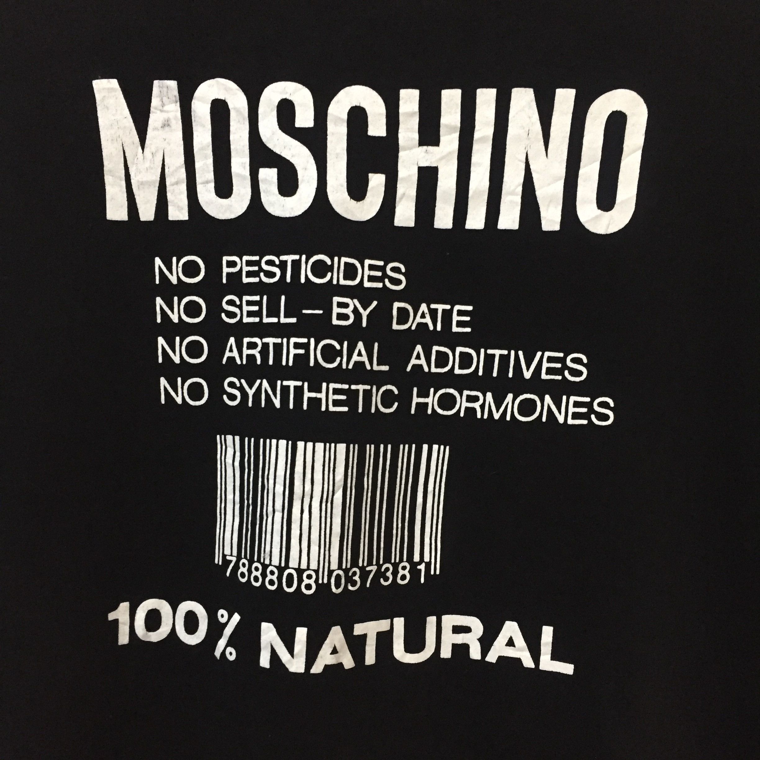 Moschino VINTAGE 90s MOSCHINO ITALIAN LUXURY BRAND BIG LOGO TSHIRT Size US M / EU 48-50 / 2 - 3 Thumbnail
