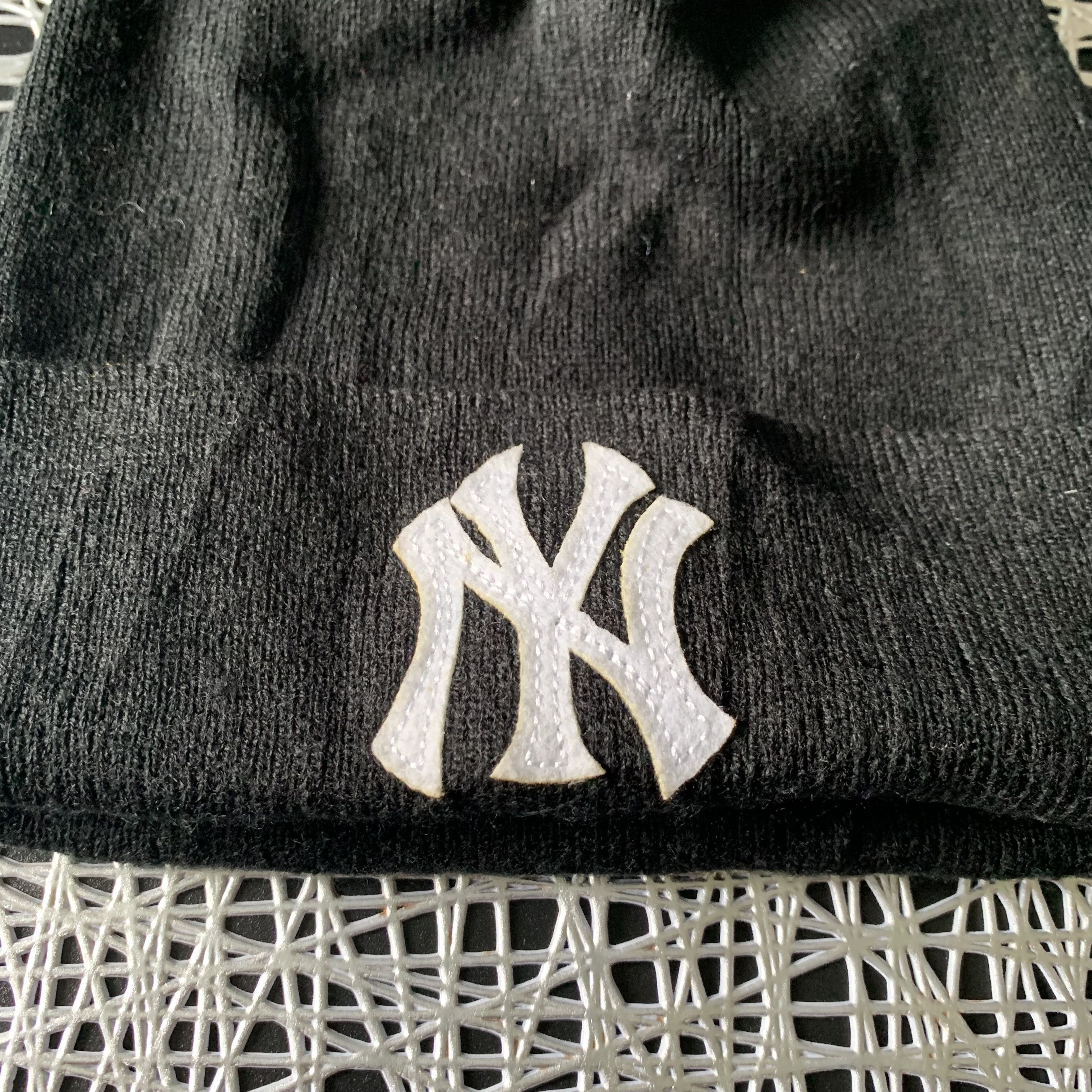 Cooperstown Collection NY New Era Black Beanie #165-G Size ONE SIZE - 2 Thumbnail