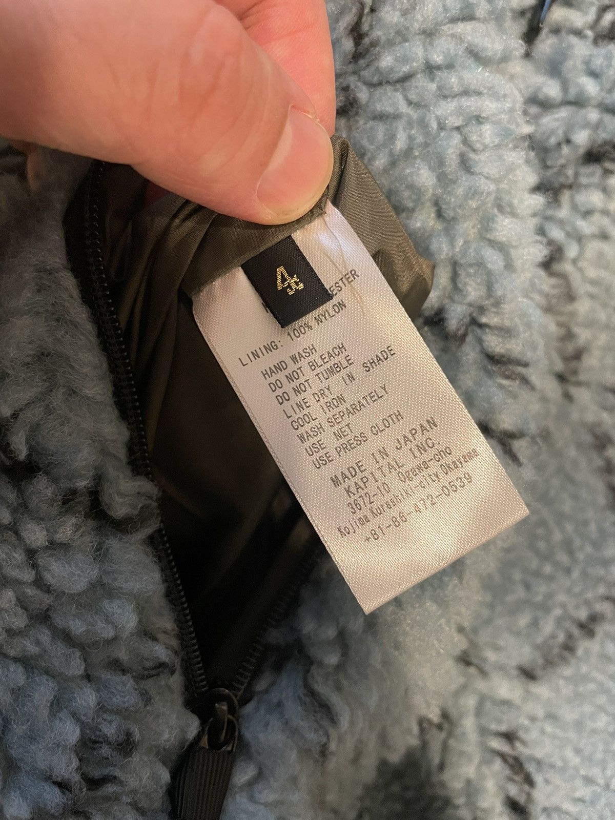 Kapital Kapital Sashiko Fleece Indigo Reversible Jacket Brand New Size US XL / EU 56 / 4 - 8 Thumbnail