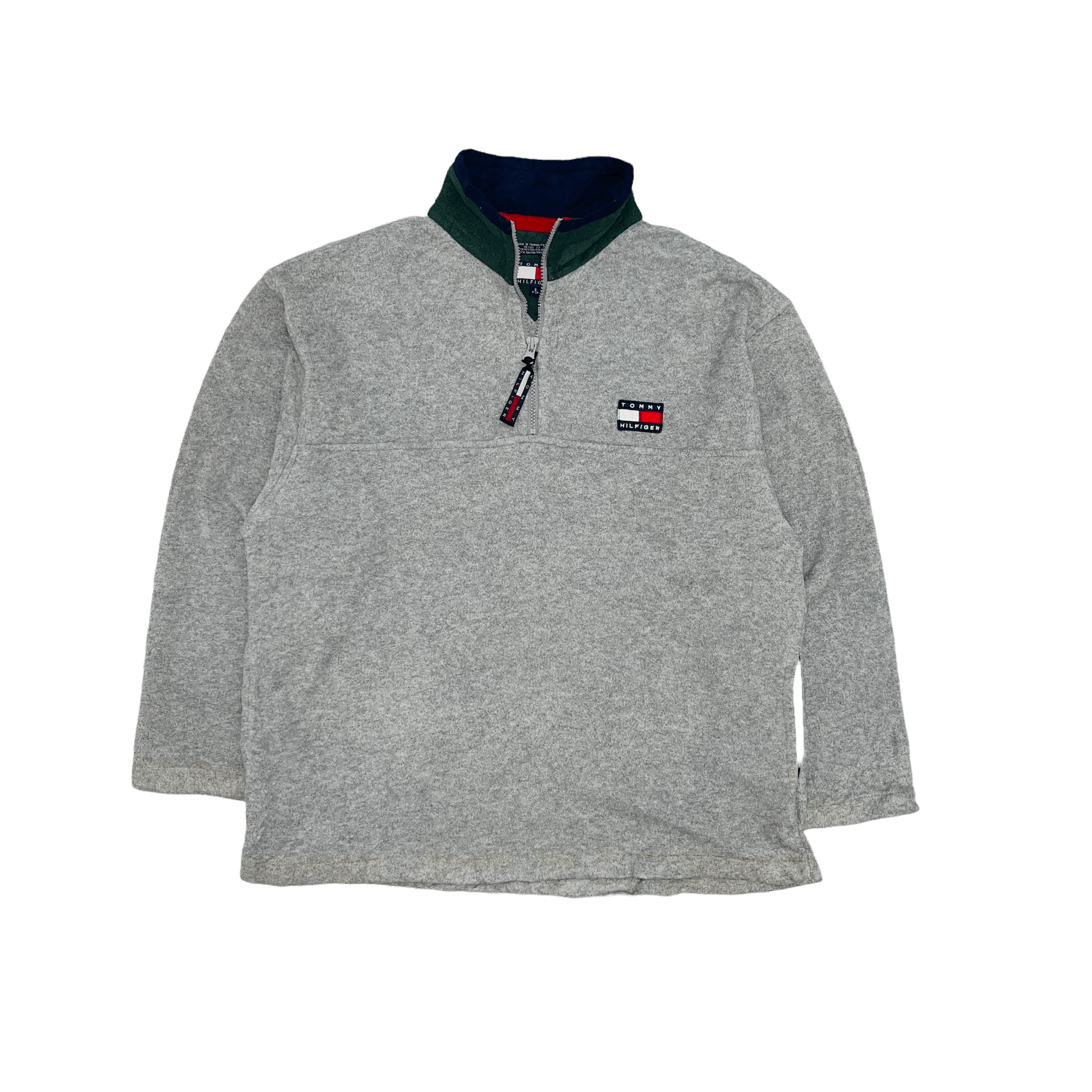 Tommy Hilfiger 90s Tommy Hilfiger Half Zip Fleece Sweater Size US L / EU 52-54 / 3 - 2 Thumbnail
