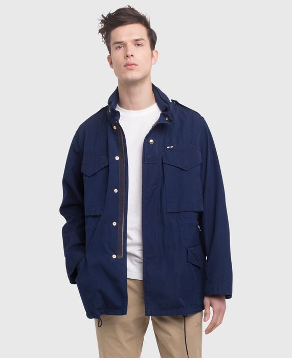 Maison Kitsune M65 Jacket - Indigo | Grailed