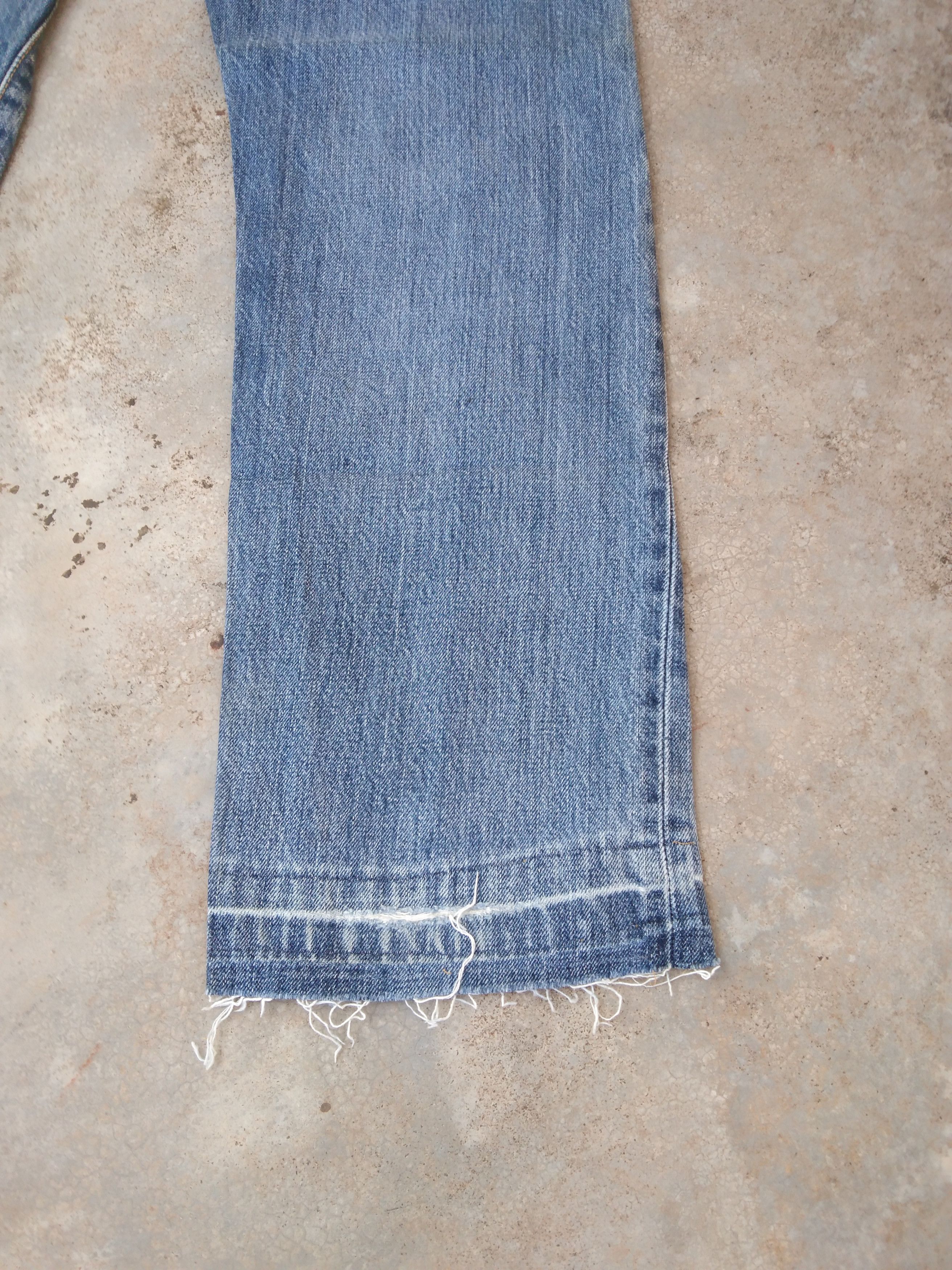 Levi's × Vintage Vintage Levis 501 Straight Leg Distressed Jeans 31x29 Size US 31 - 4 Thumbnail
