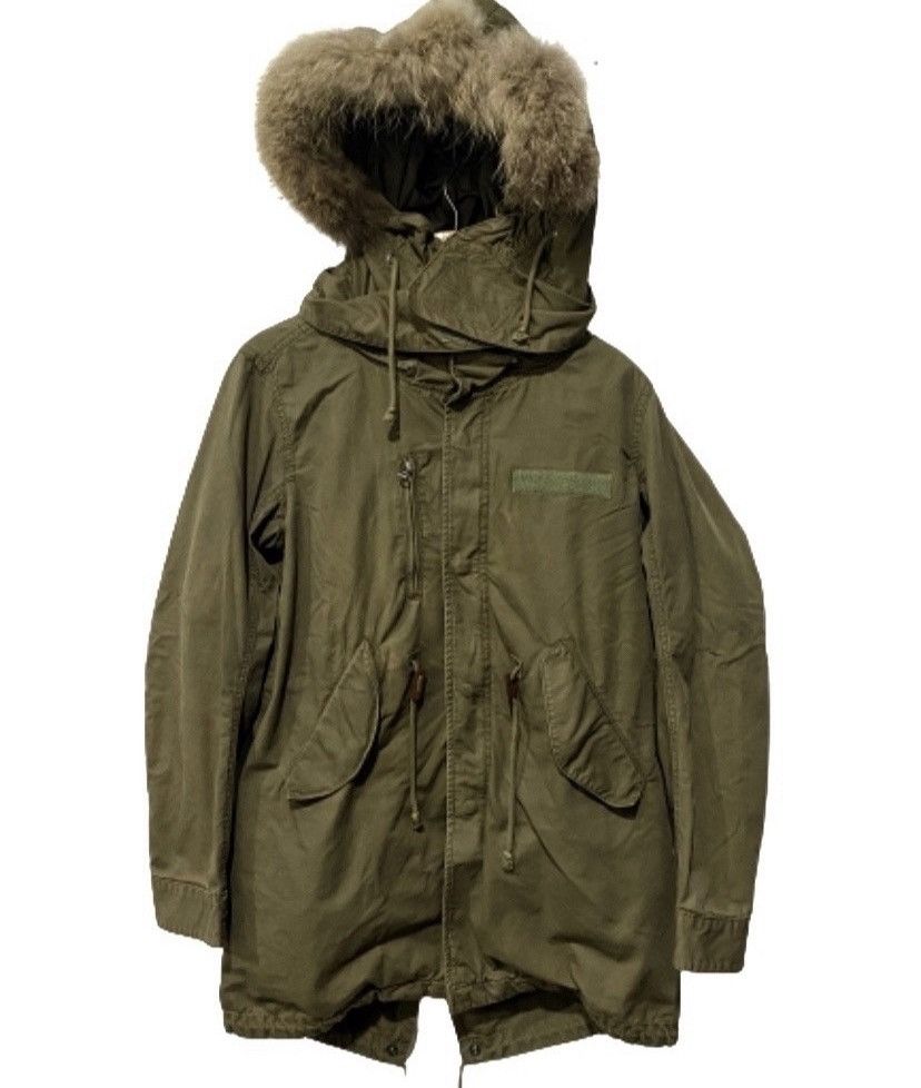 🇯🇵Ships Jet Blue parka jacket design military