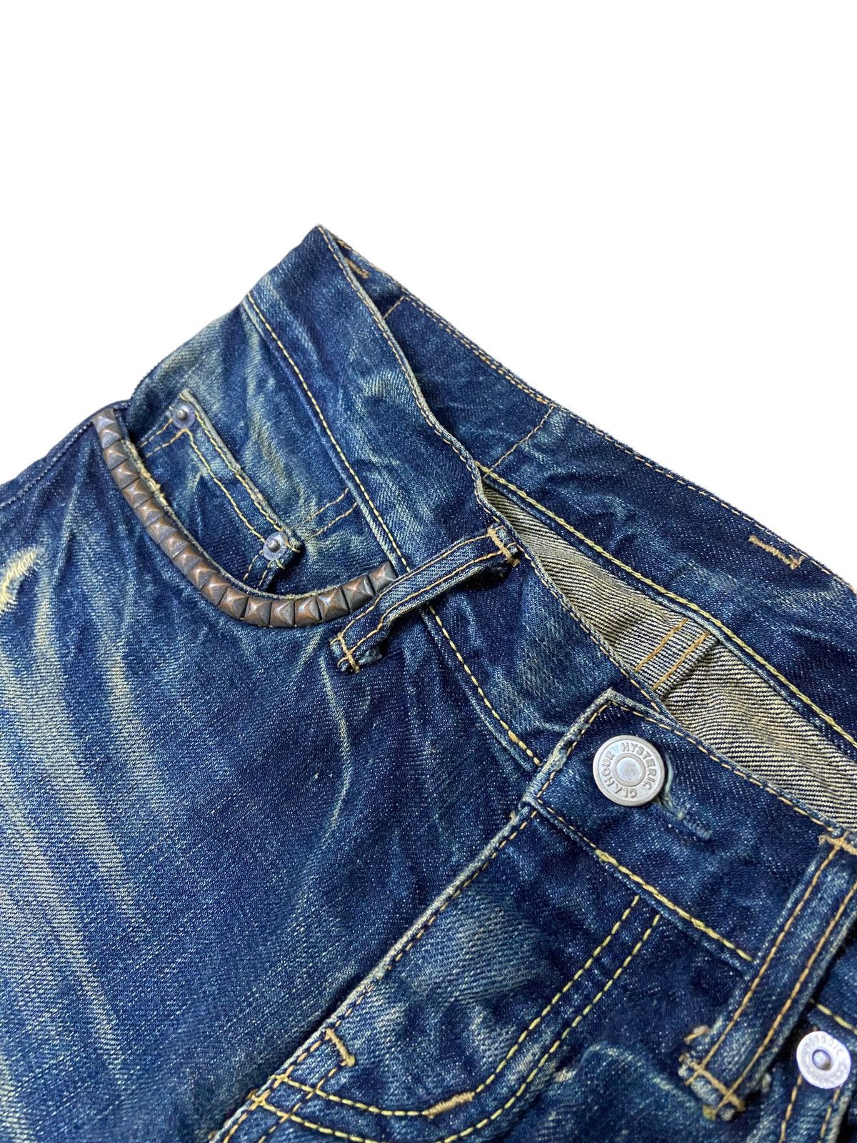 GRAIL🔥90s Hysteric Glamour Kinky Studded Skinny Denim