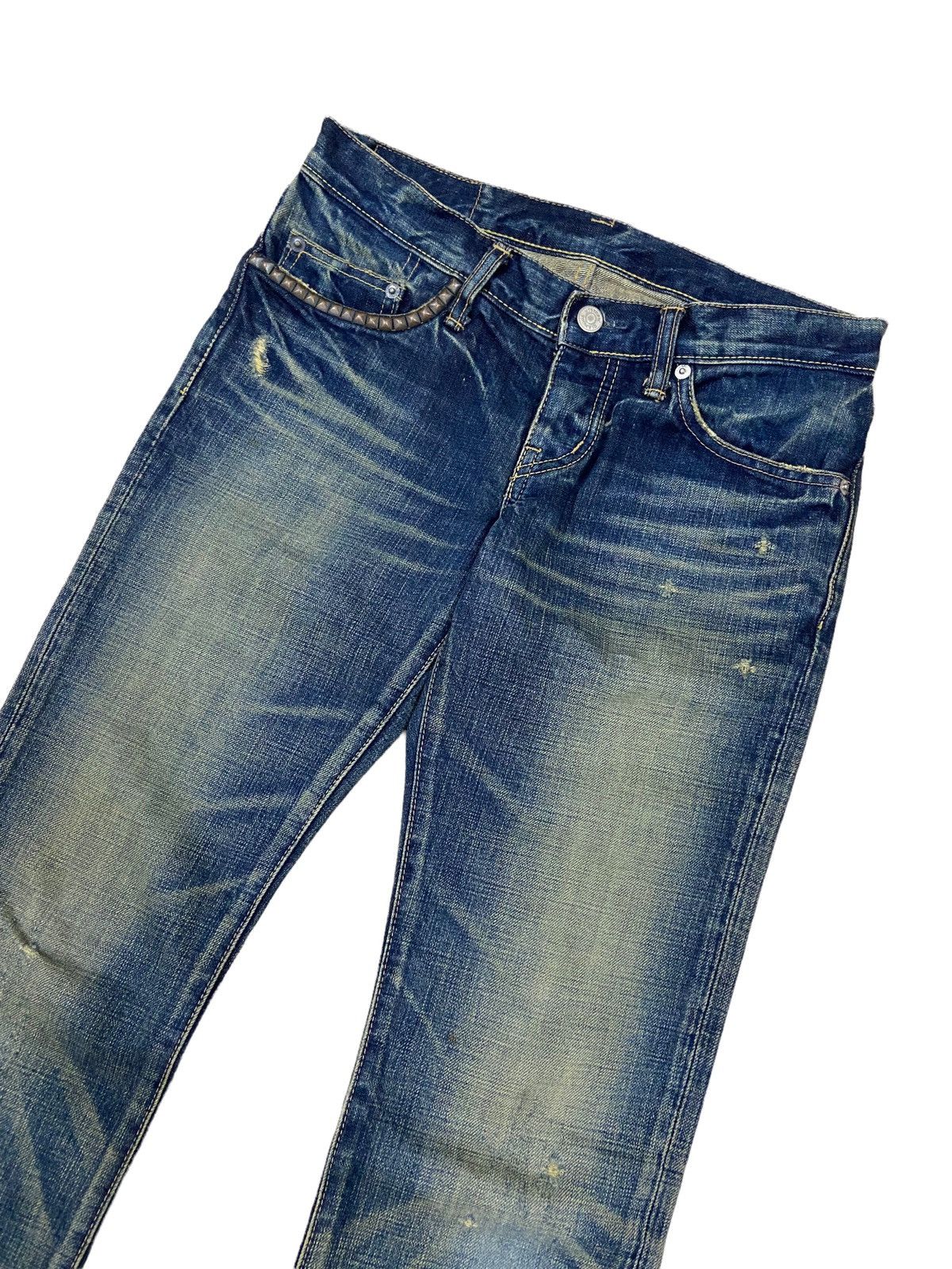 GRAIL🔥90s Hysteric Glamour Kinky Studded Skinny Denim