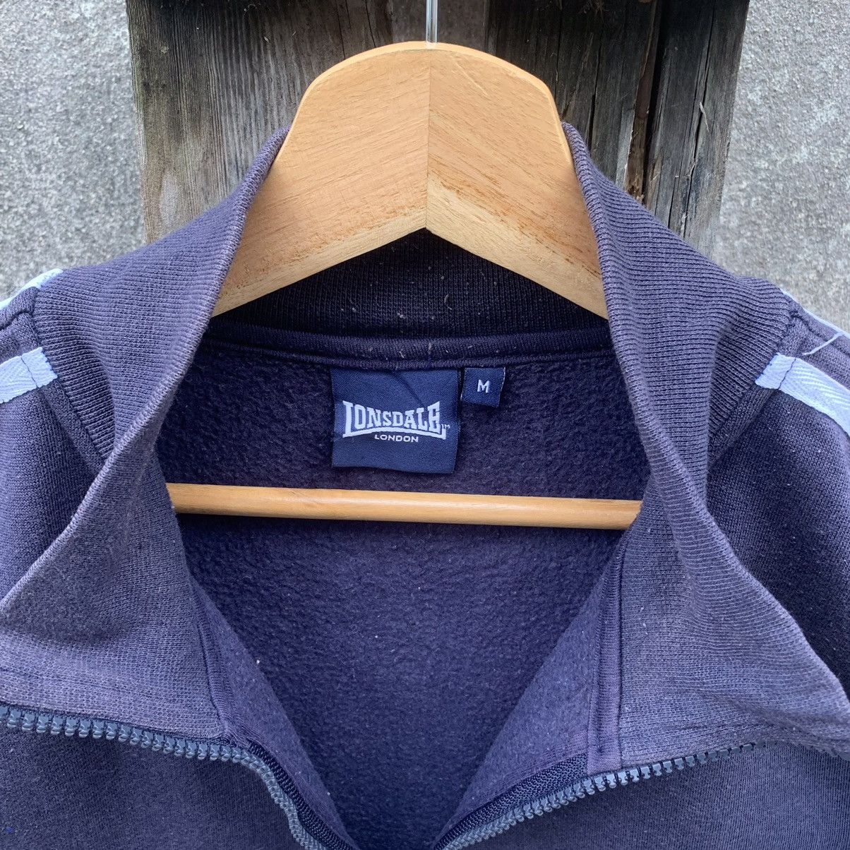Lonsdale × Vintage Vintage Lonsdale Spell Out Skinhead Faded Sweater Size US L / EU 52-54 / 3 - 8 Thumbnail