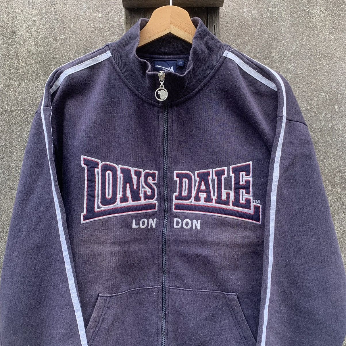 Lonsdale × Vintage Vintage Lonsdale Spell Out Skinhead Faded Sweater Size US L / EU 52-54 / 3 - 3 Thumbnail