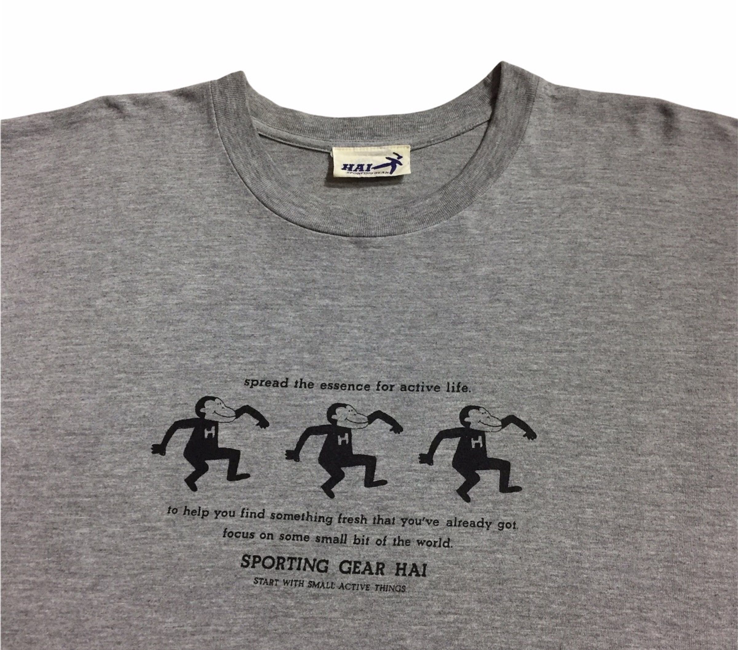 Hai Sporting Gear VINTAGE 90s HAI SPORTING GEAR ISSEY MIYAKE JAPANESE TSHIRT Size US L / EU 52-54 / 3 - 3 Thumbnail