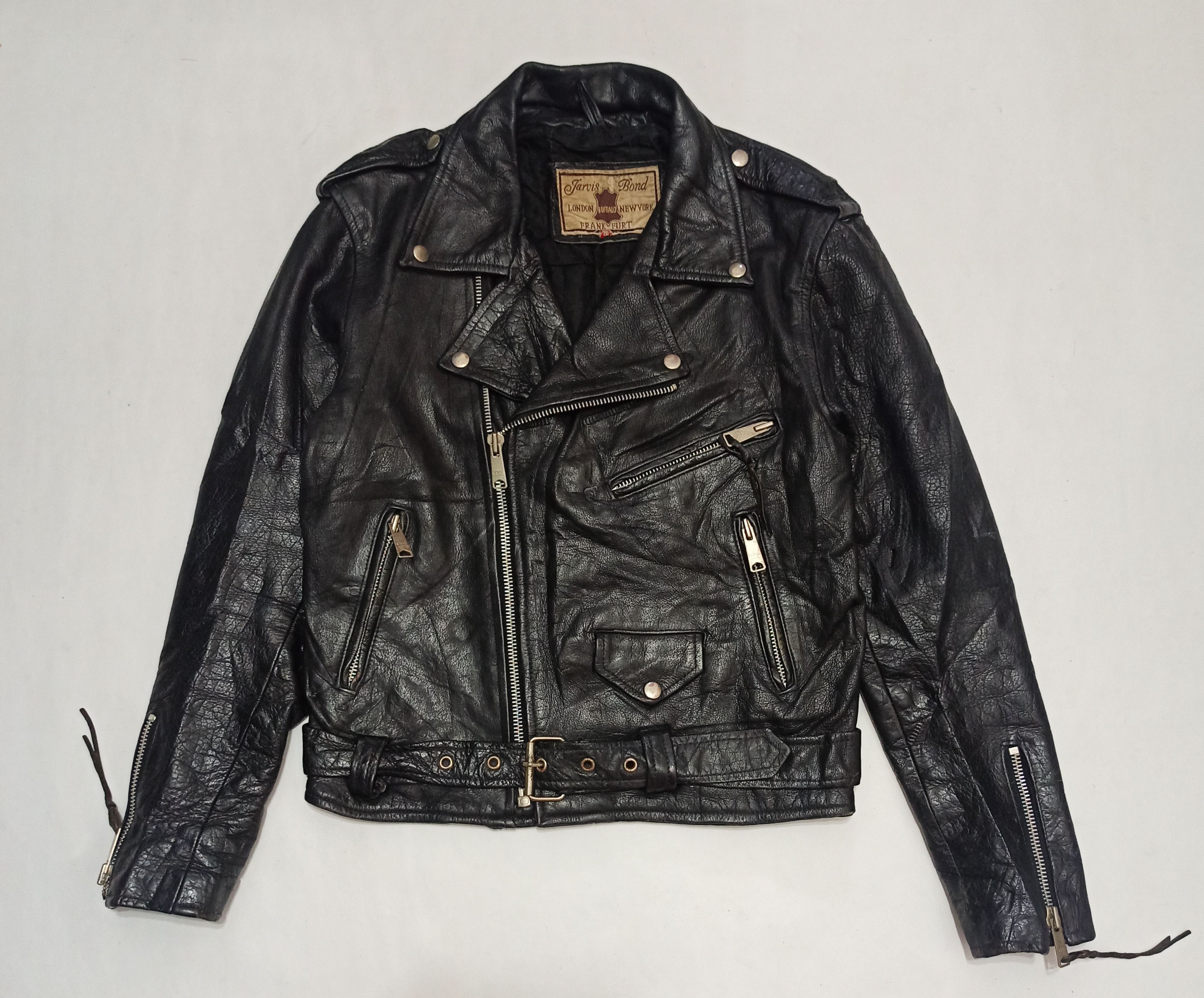 Vintage Vintage 70s Jarvis Bond Motorcycle Buffalo Leather Jacket | Grailed