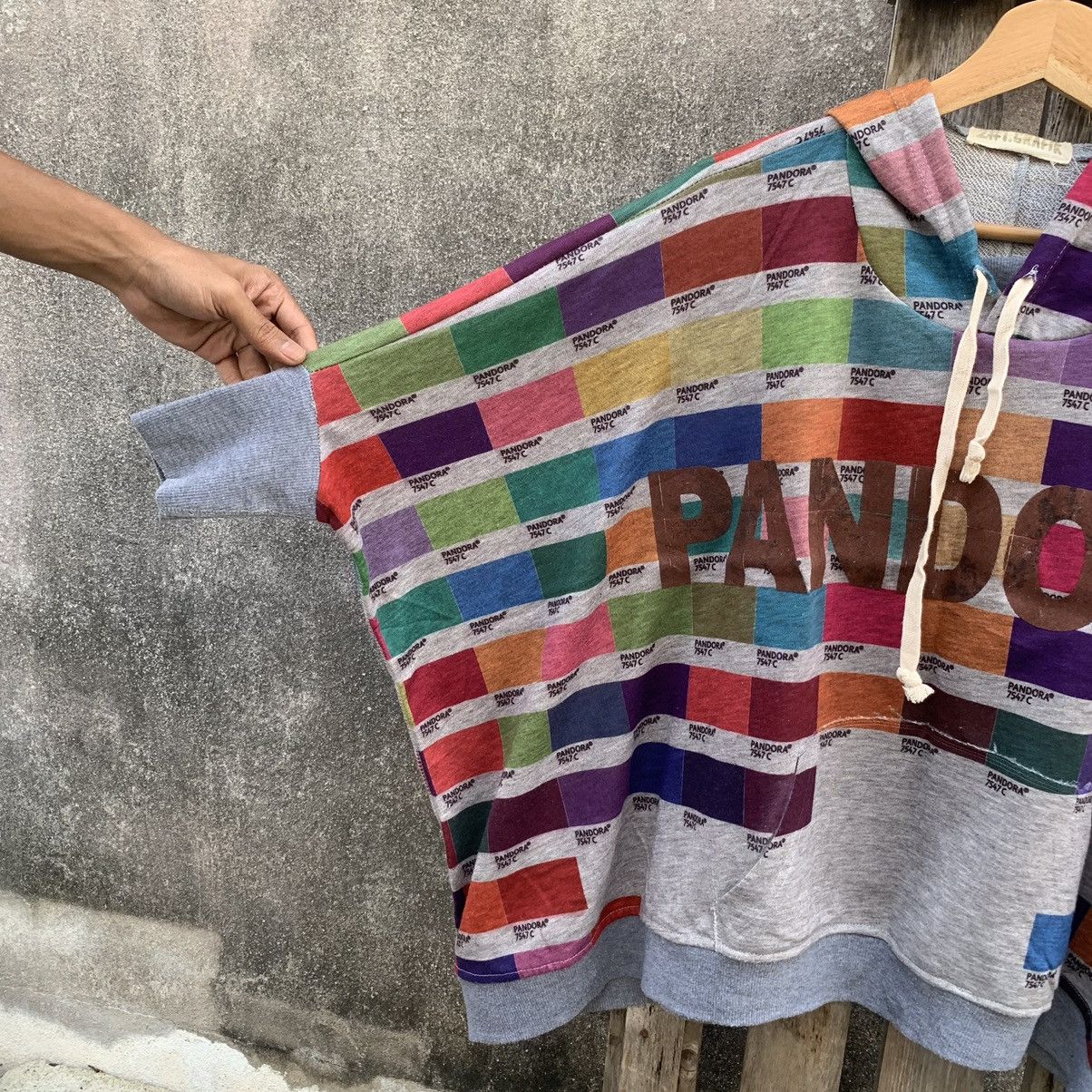 Japanese Brand Pandora Multicolour Block Sweater Cropped Baggy Jumper Size ONE SIZE - 4 Thumbnail