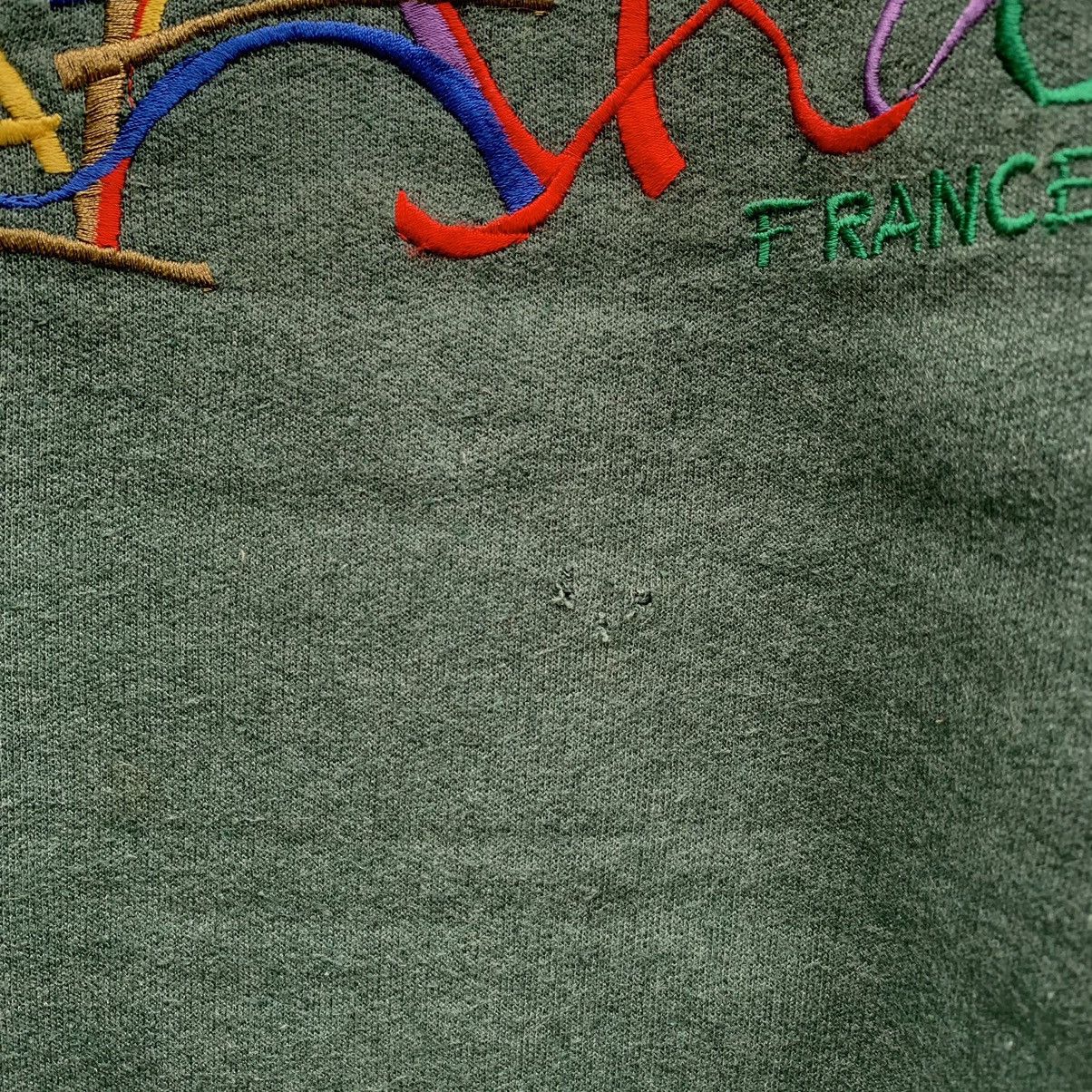 Japanese Brand × Vintage Paris Embroidery Crewneck Multicolour Spell Out Sweater Size US L / EU 52-54 / 3 - 3 Thumbnail